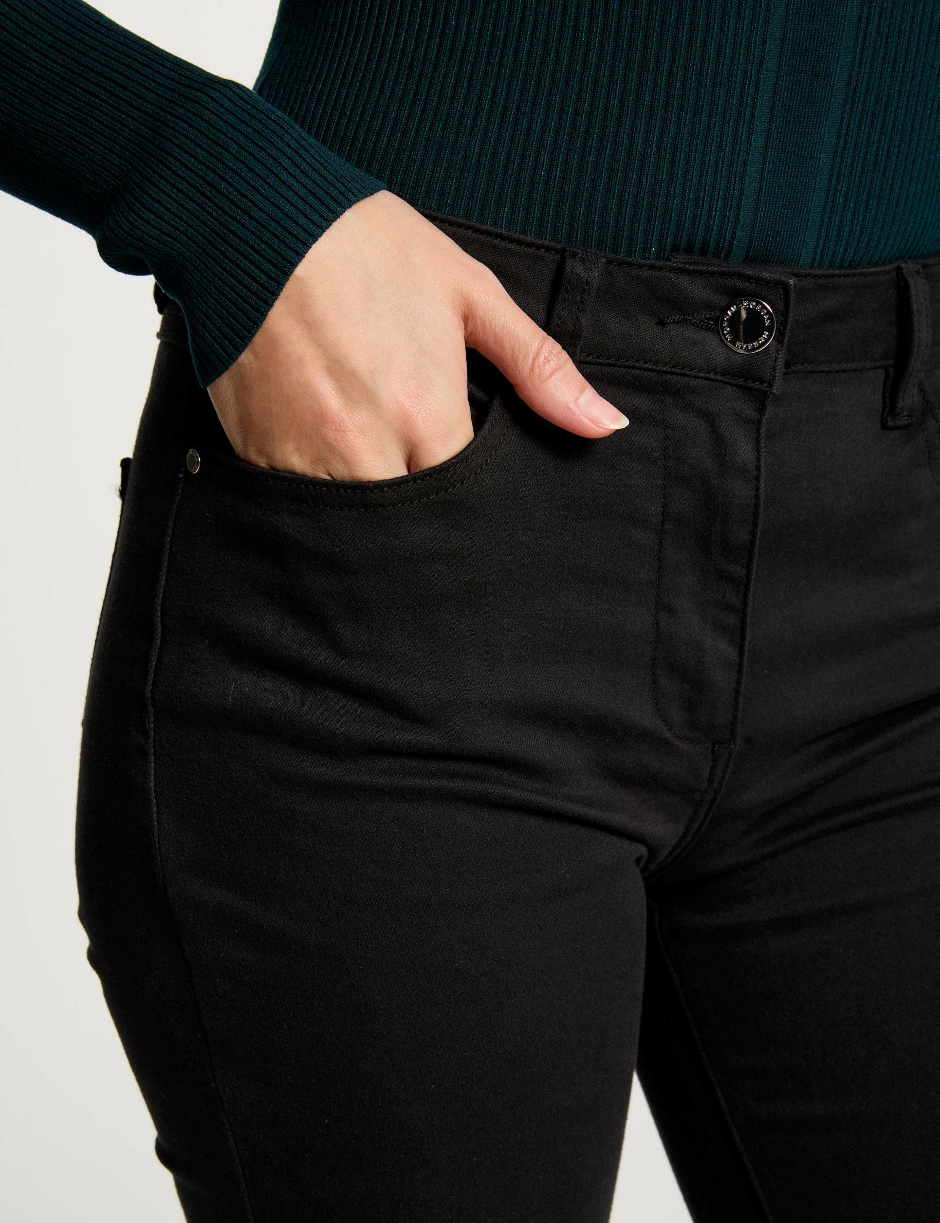 pantalon droit noir femme Pantalon droit noir femme