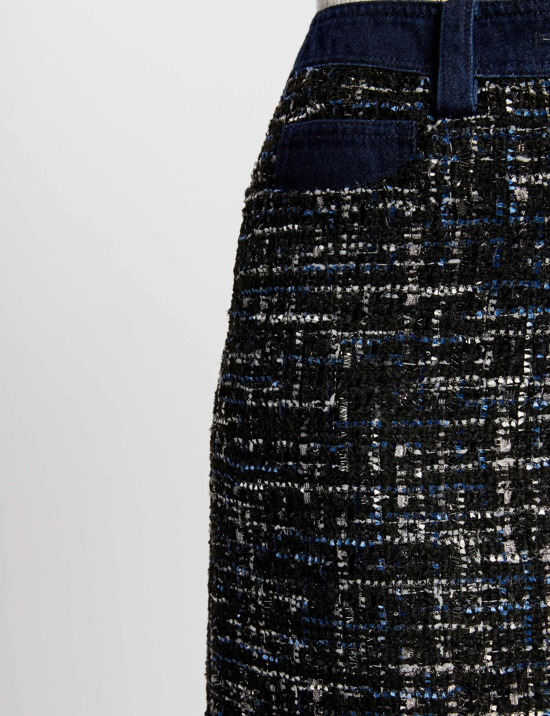 jupe courte tweed multico femme Jupe courte tweed multico femme