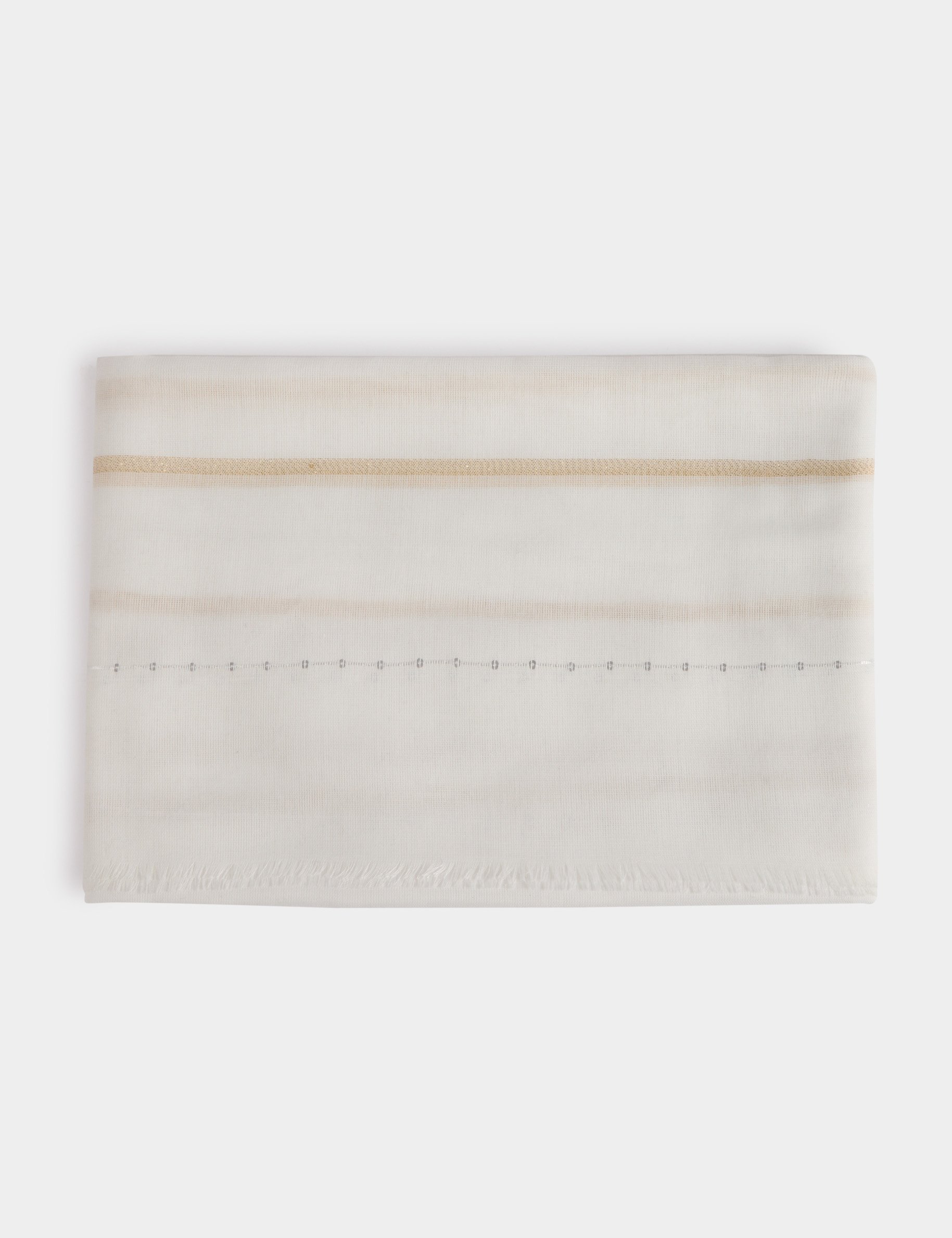 Foulard avec sequins blanc femme