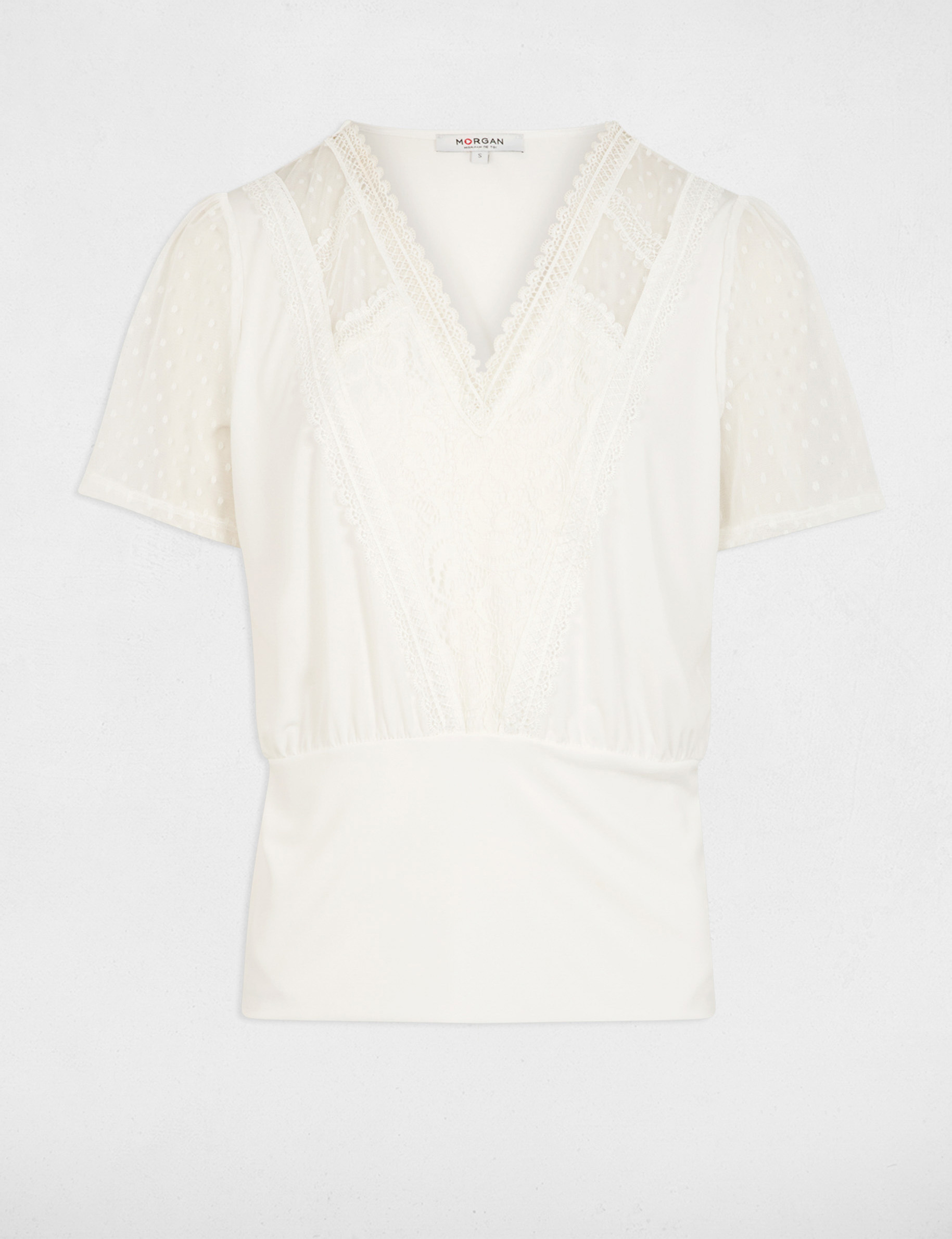 t shirt manches courtes blanc femme T-shirt manches courtes blanc femme