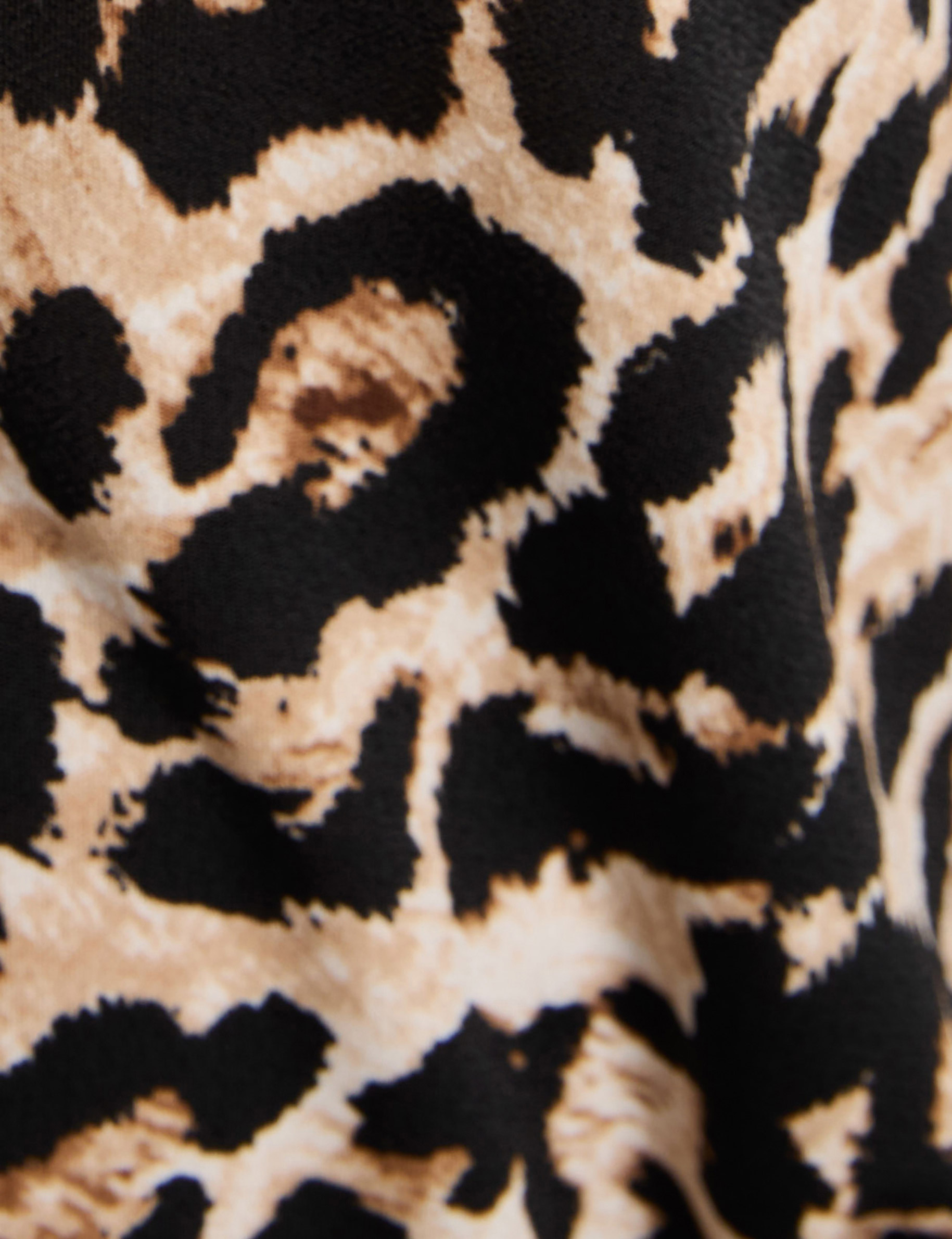 t shirt voile col v multicolore femme null