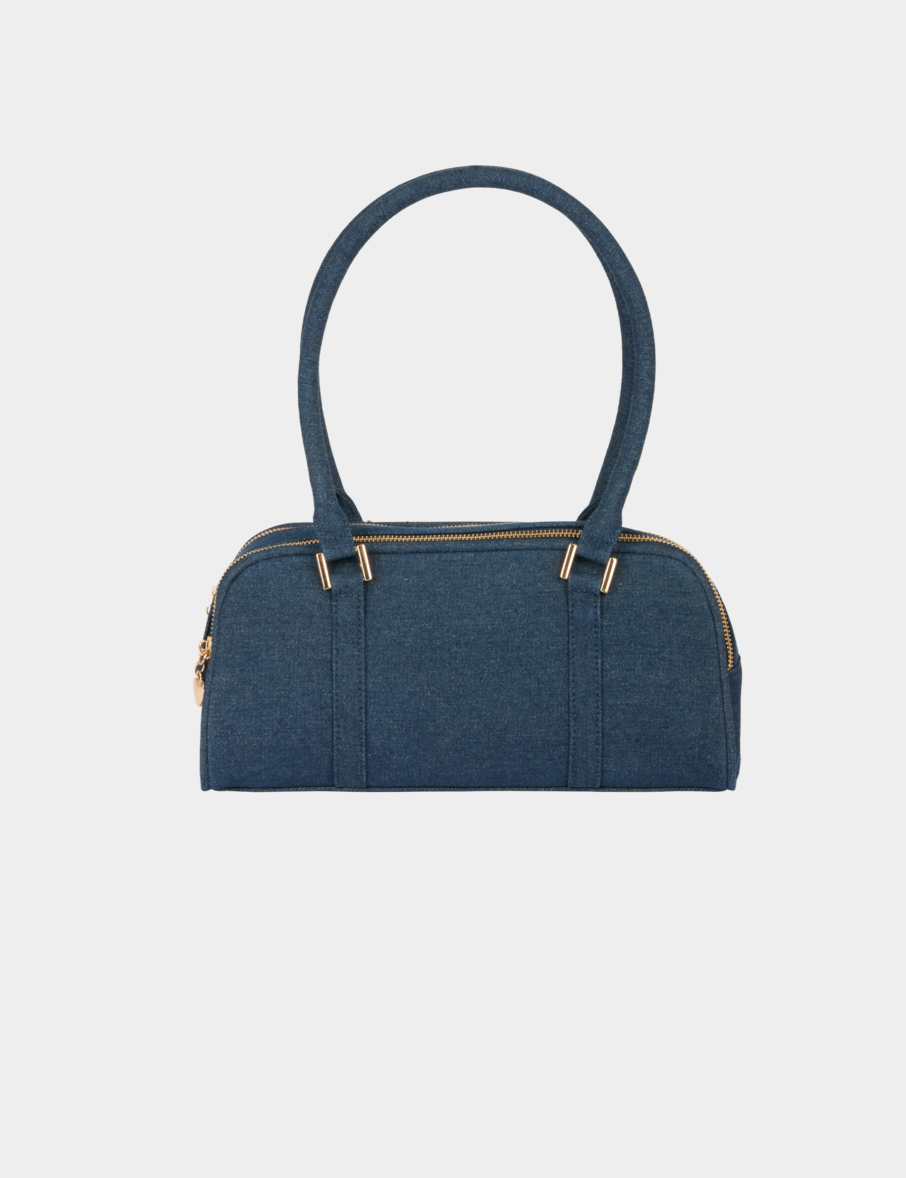 Jeans baguettetas stone washed denim vrouw