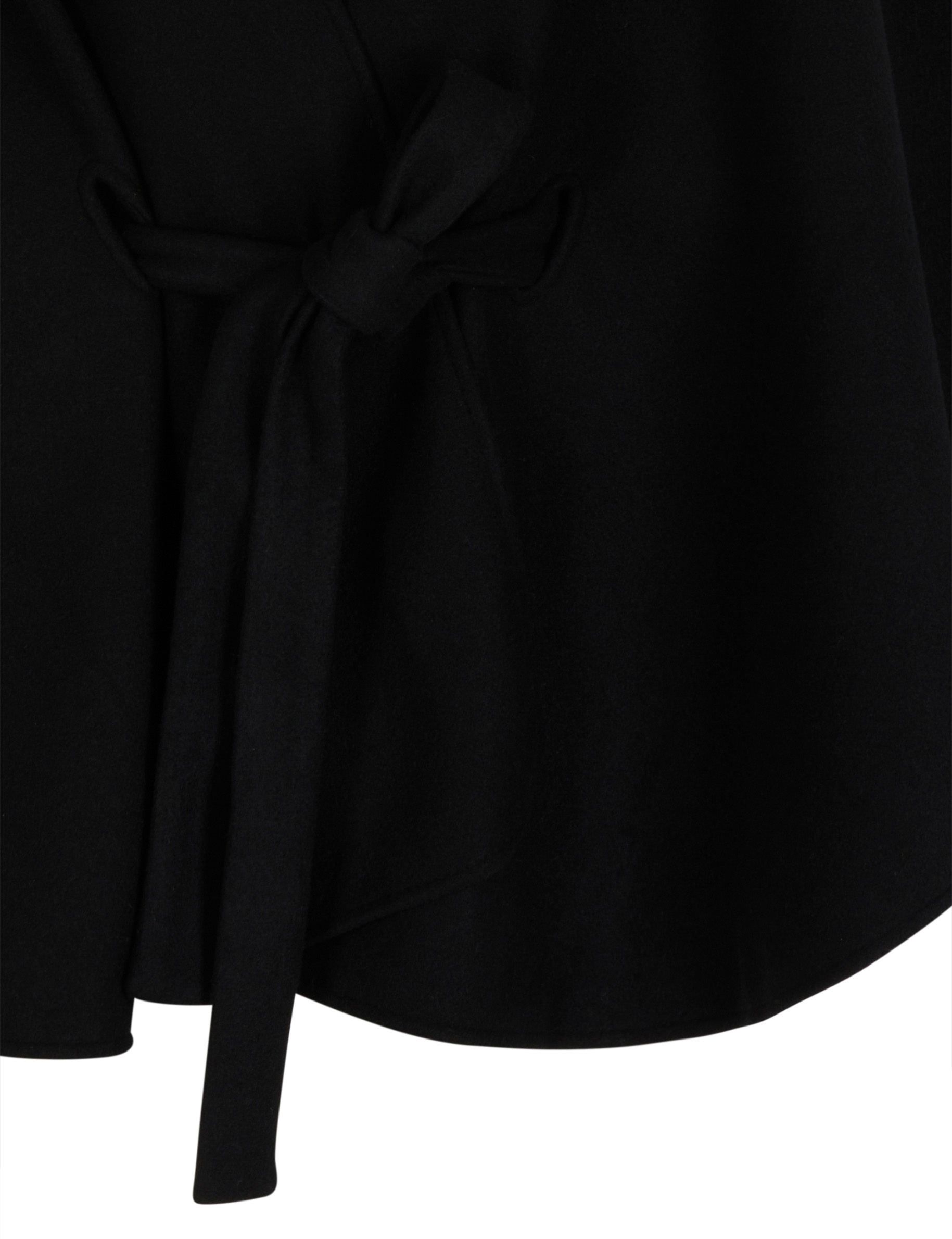 cape met ceintuur zwart vrouw Cape met ceintuur zwart vrouw