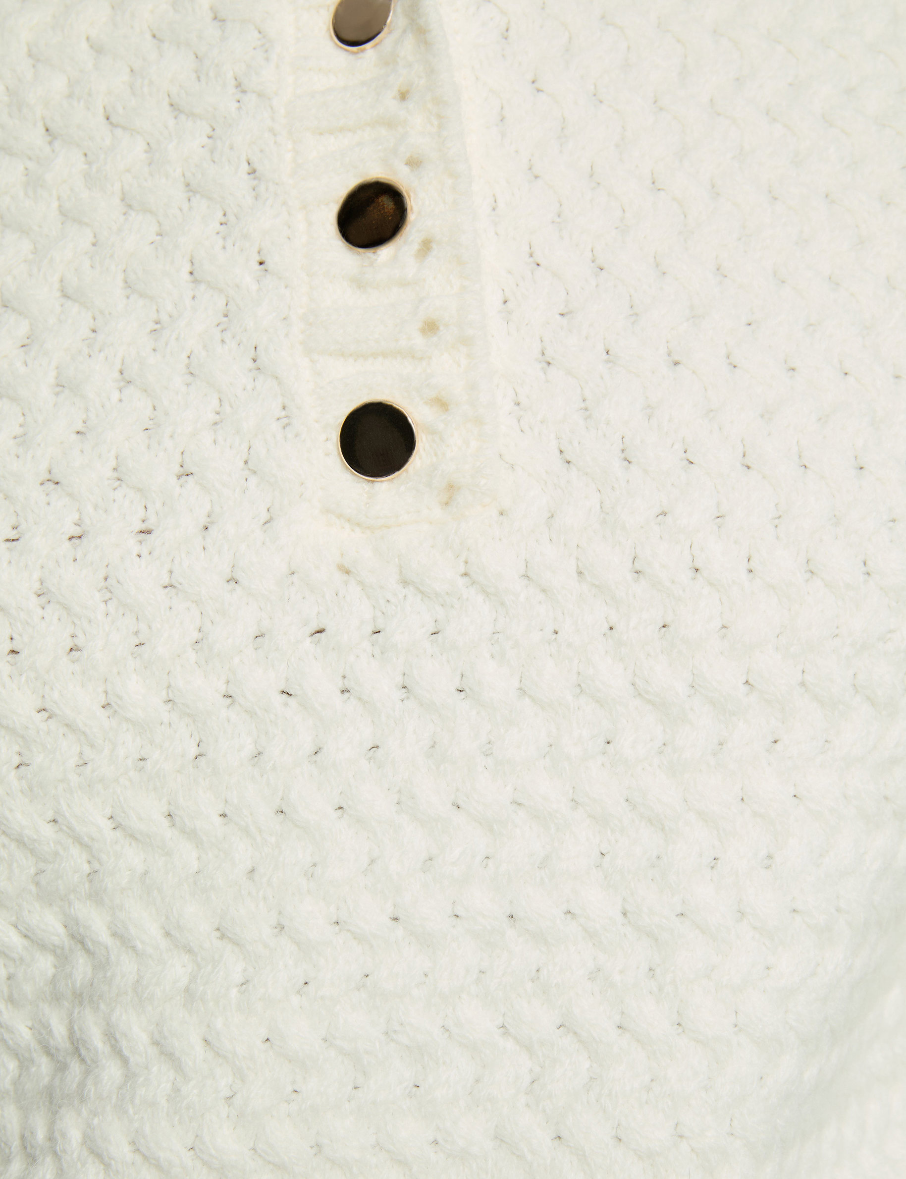 pull col a revers blanc femme null