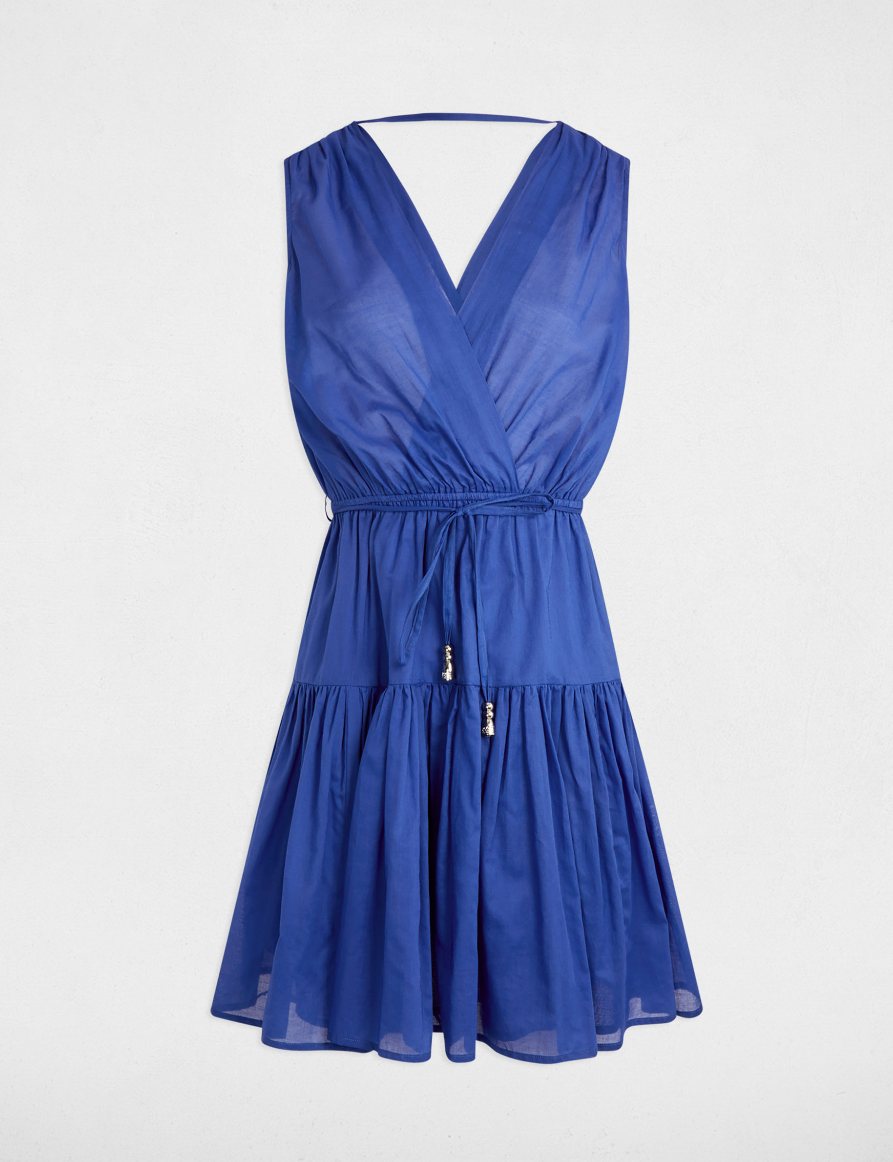 robe courte evasee bleu electrique femme Robe courte évasée bleu electrique femme