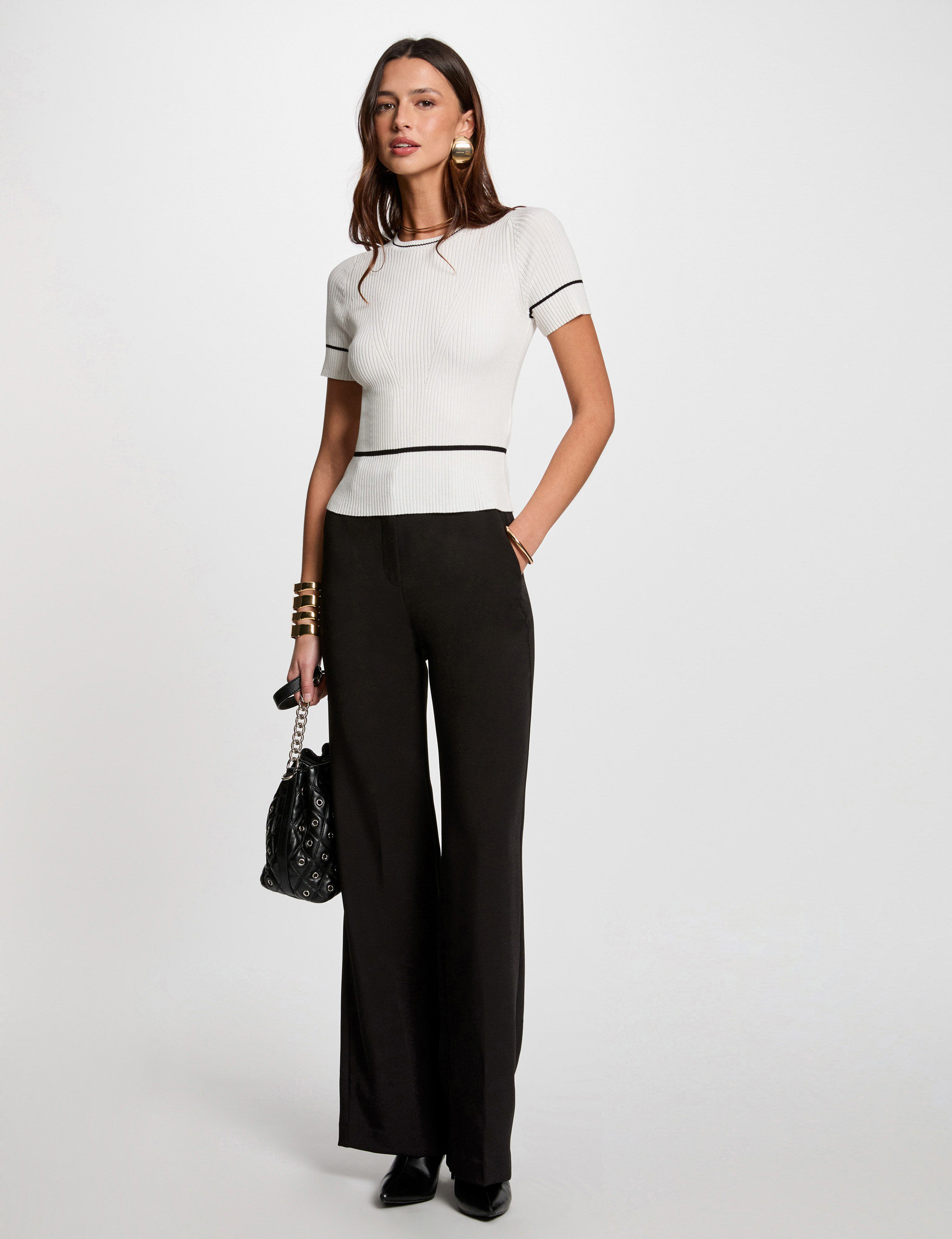 pull manches courtes blanc femme Pull manches courtes blanc femme