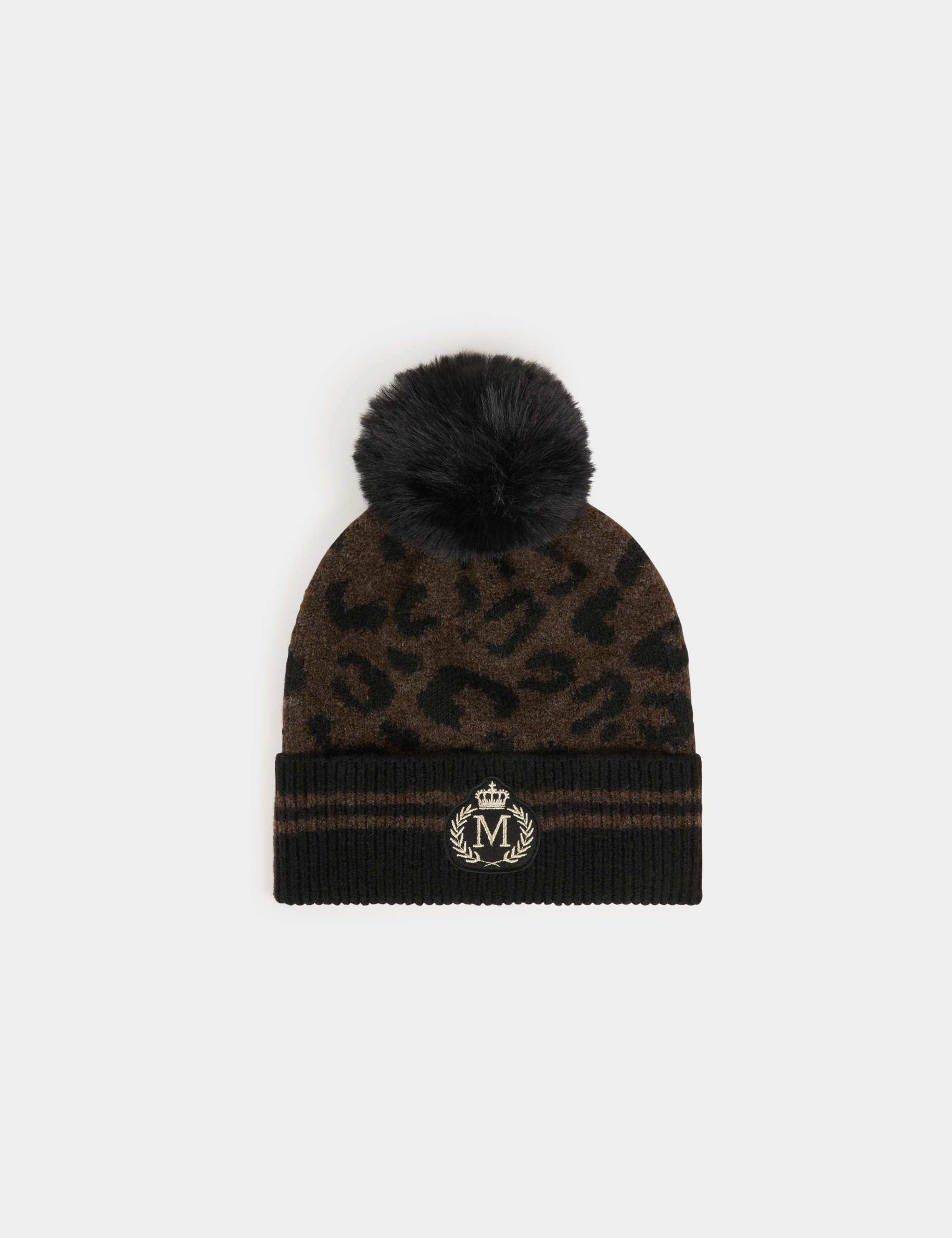 Bonnet aspect laineux multicolore femme