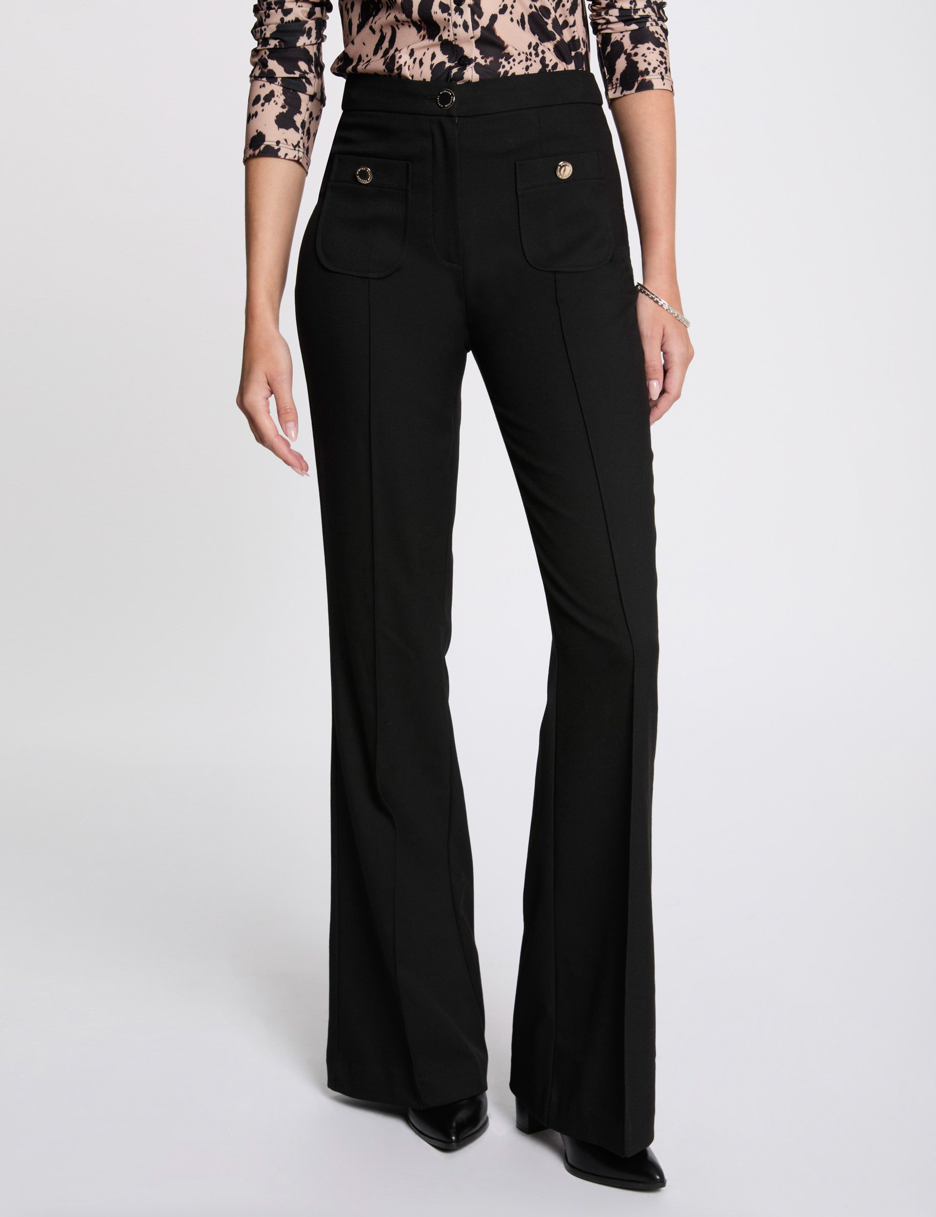 pantalon bootcut noir femme Pantalon bootcut noir femme