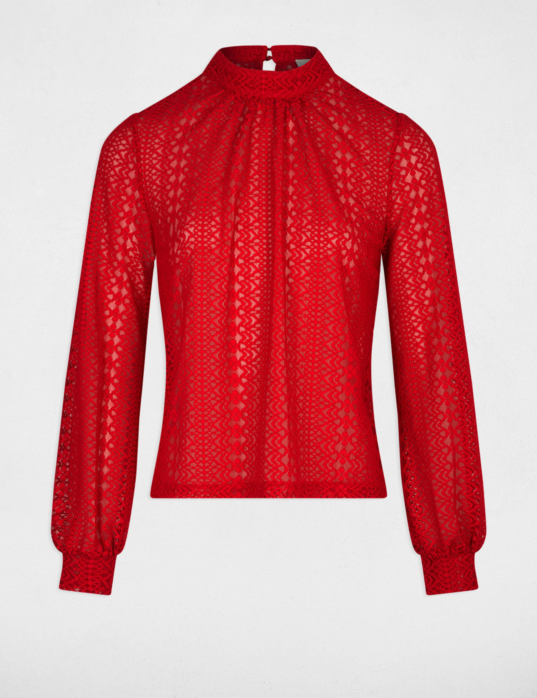 t shirt manches longues rouge femme T-shirt manches longues rouge femme
