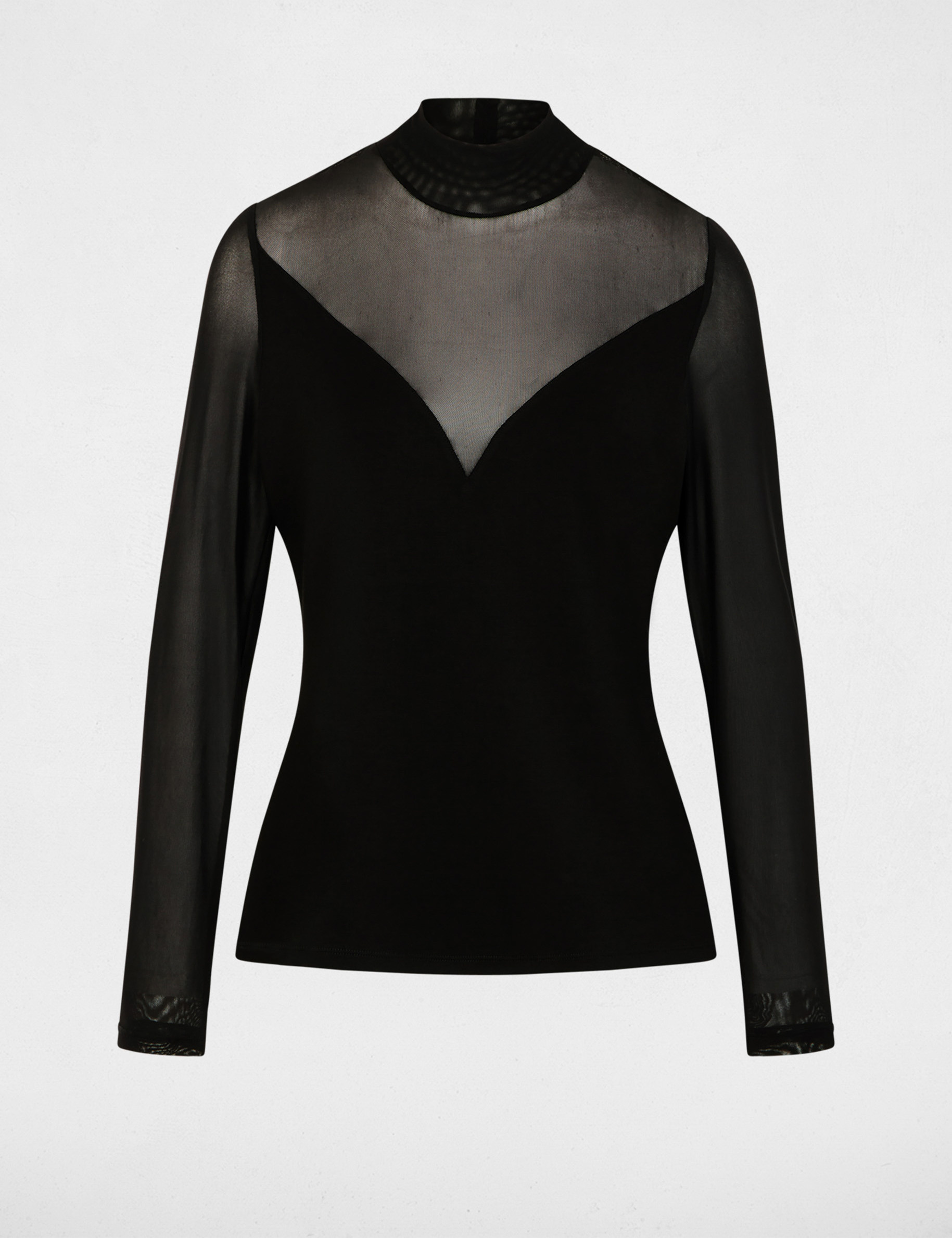 T-shirt manches longues noir femme