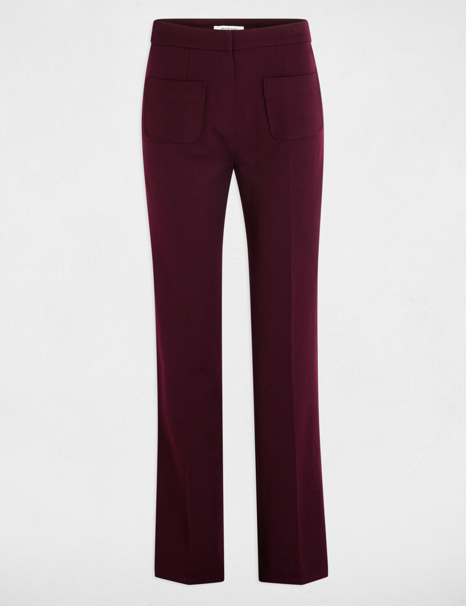 pantalon bootcut prune femme Pantalon bootcut prune femme