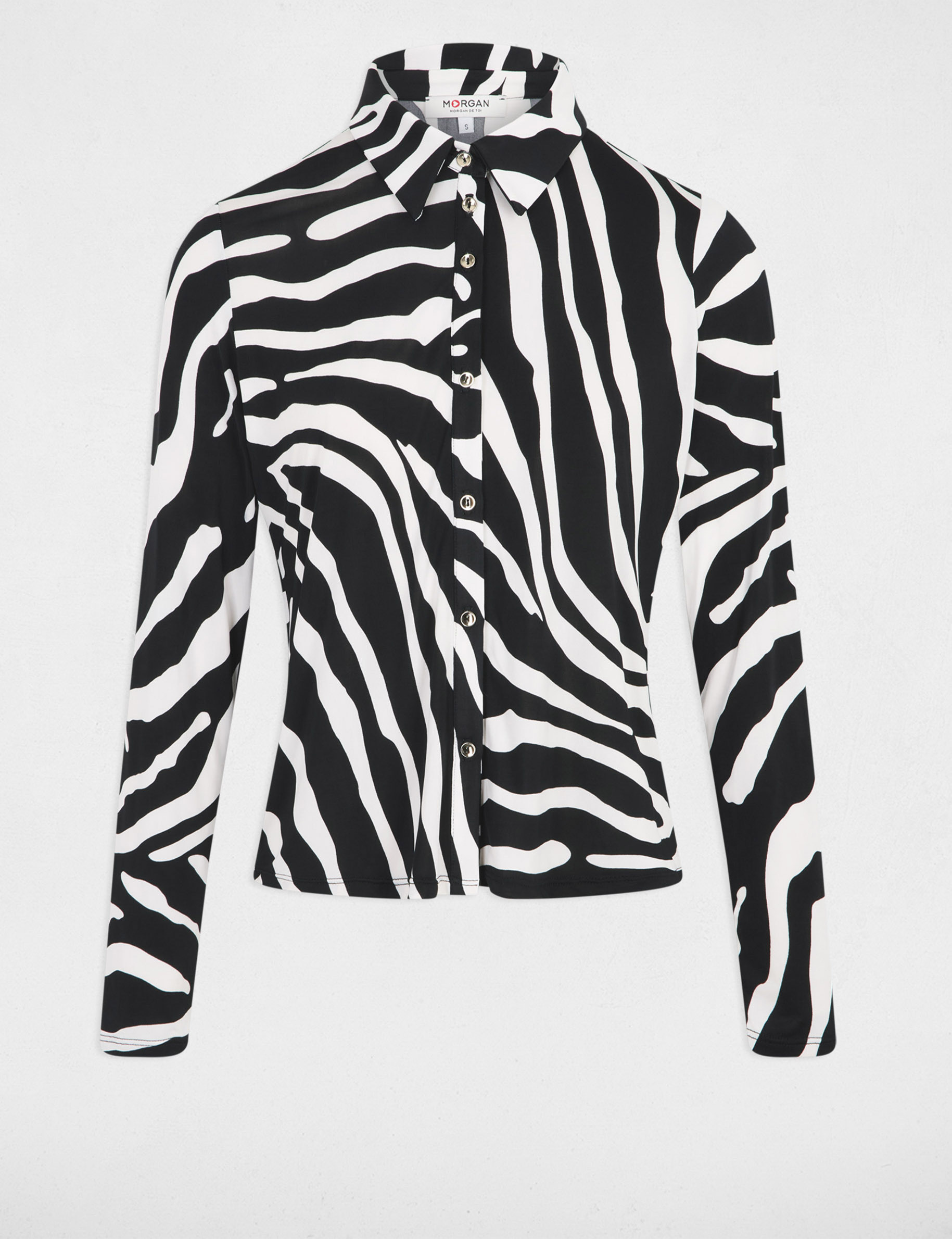 T-shirt met lange mouwen zwart vrouw