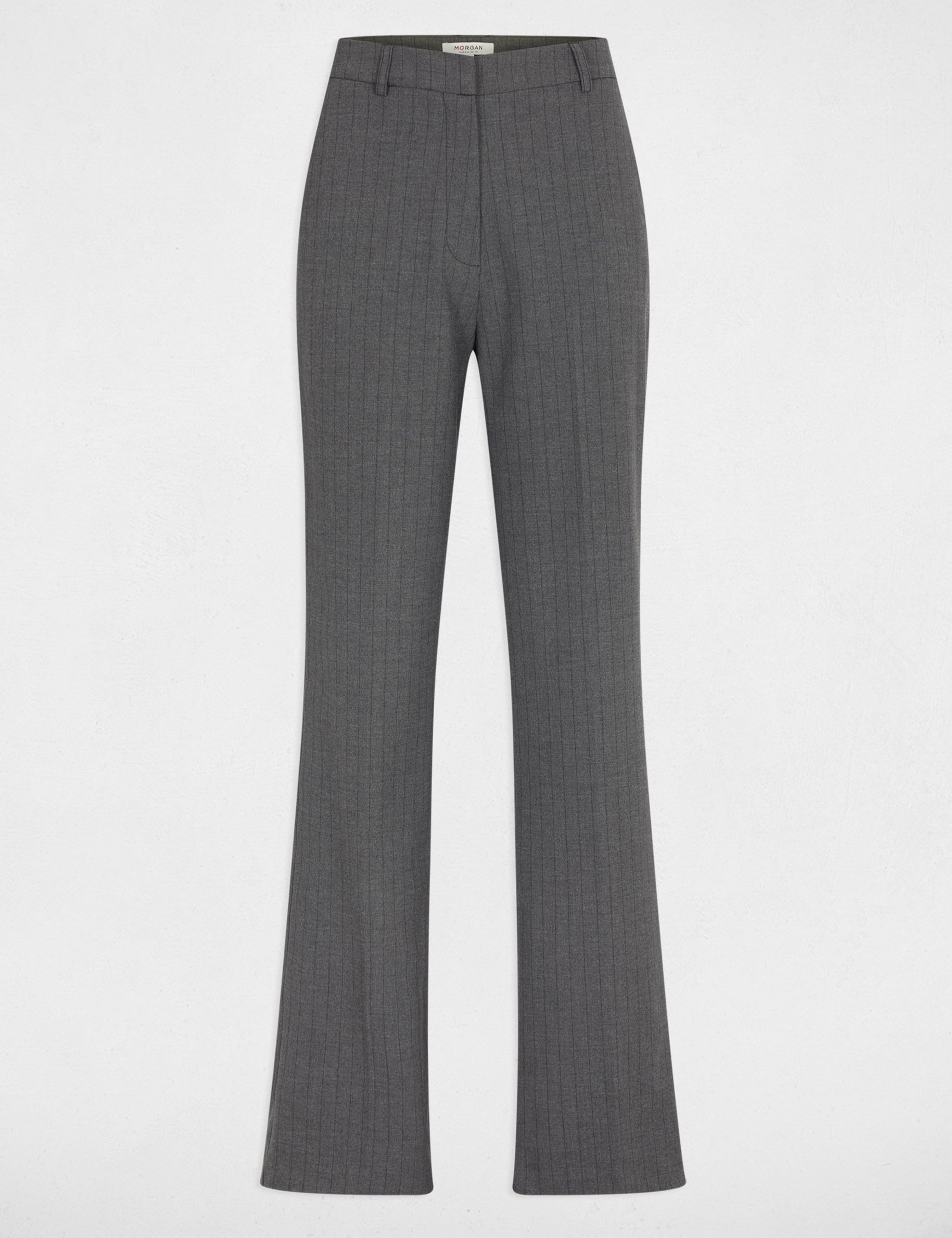 Broek met wijde pijpen mediumgrijs vrouw