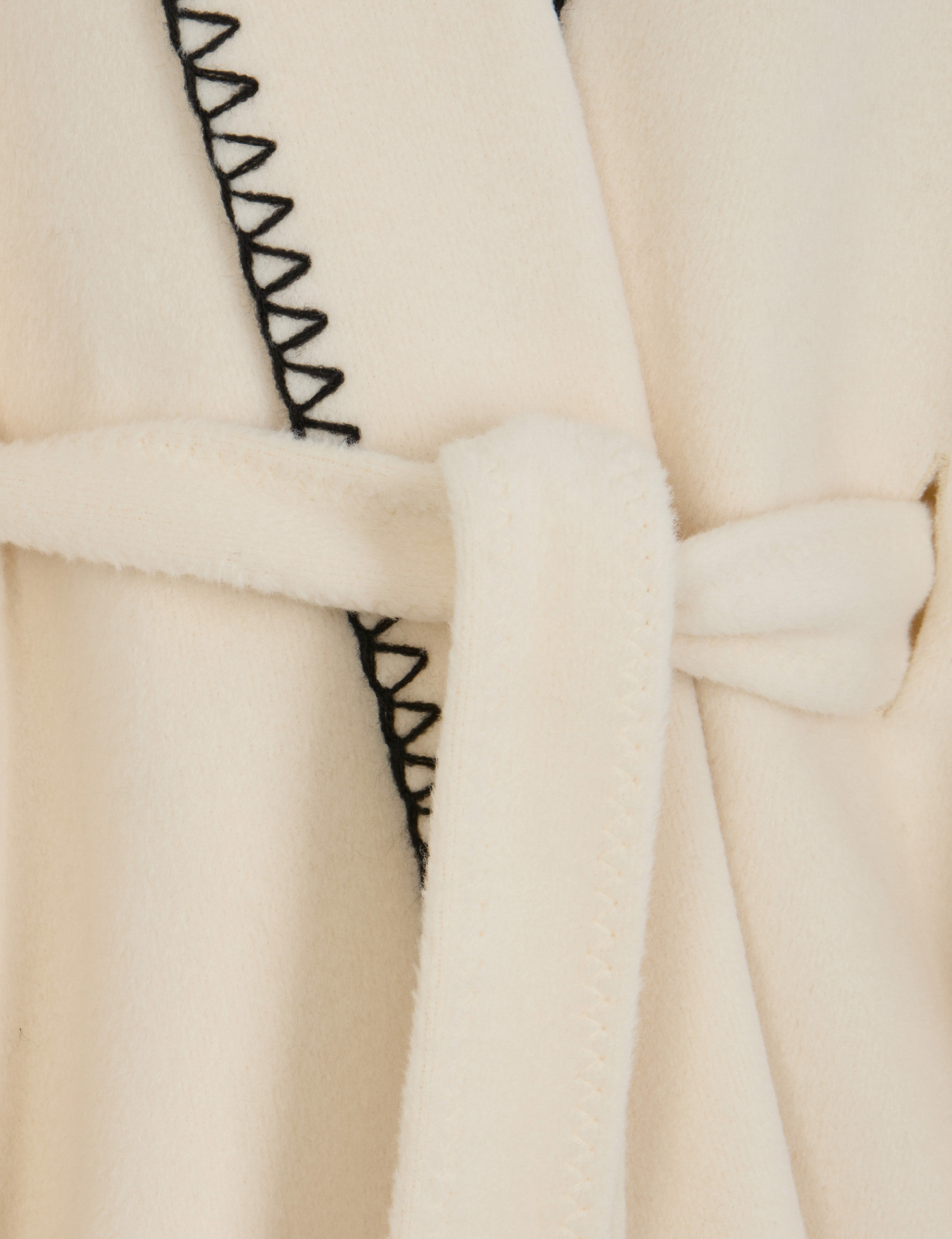 Cape ceinturée ivoire femme