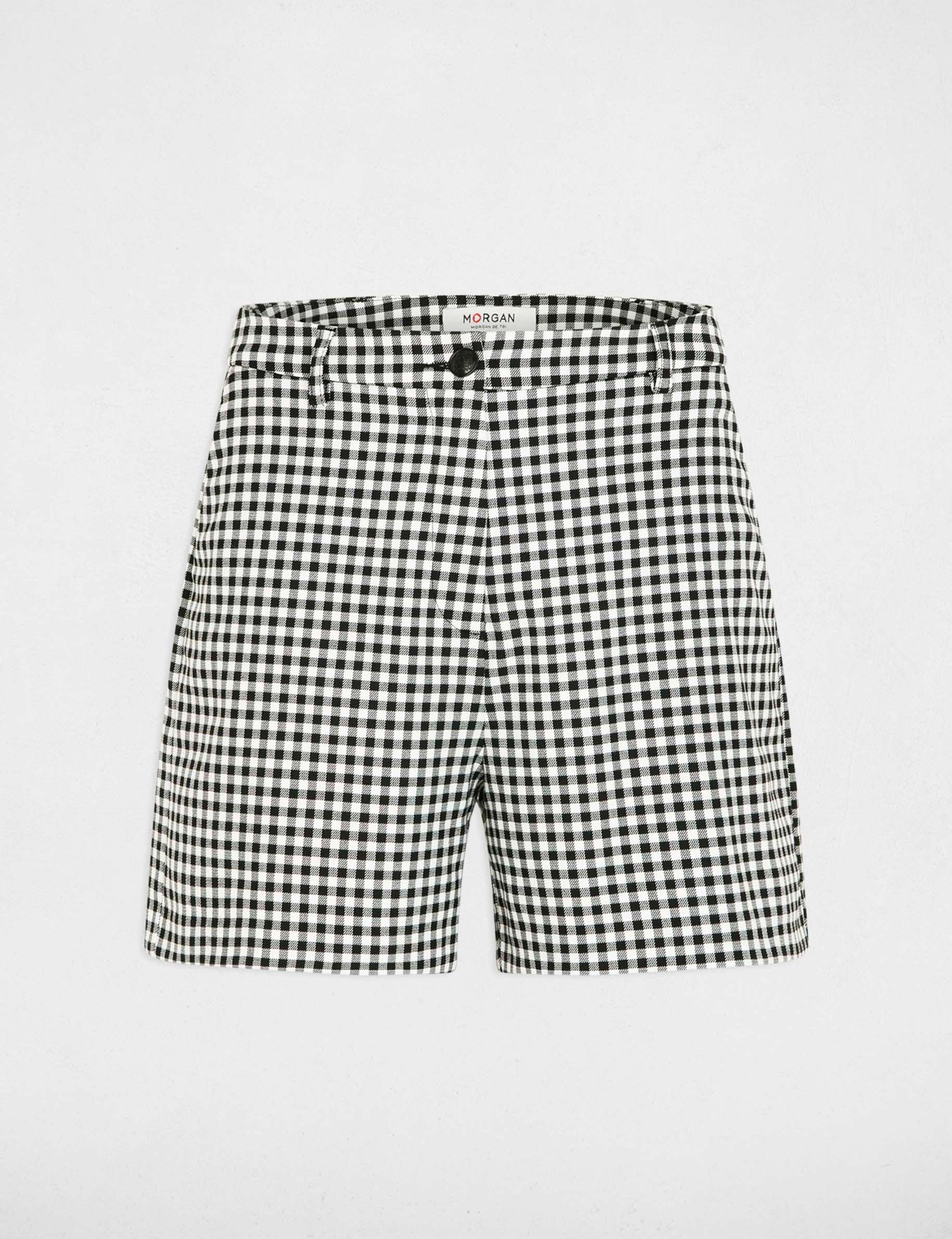 Short taille haute noir femme