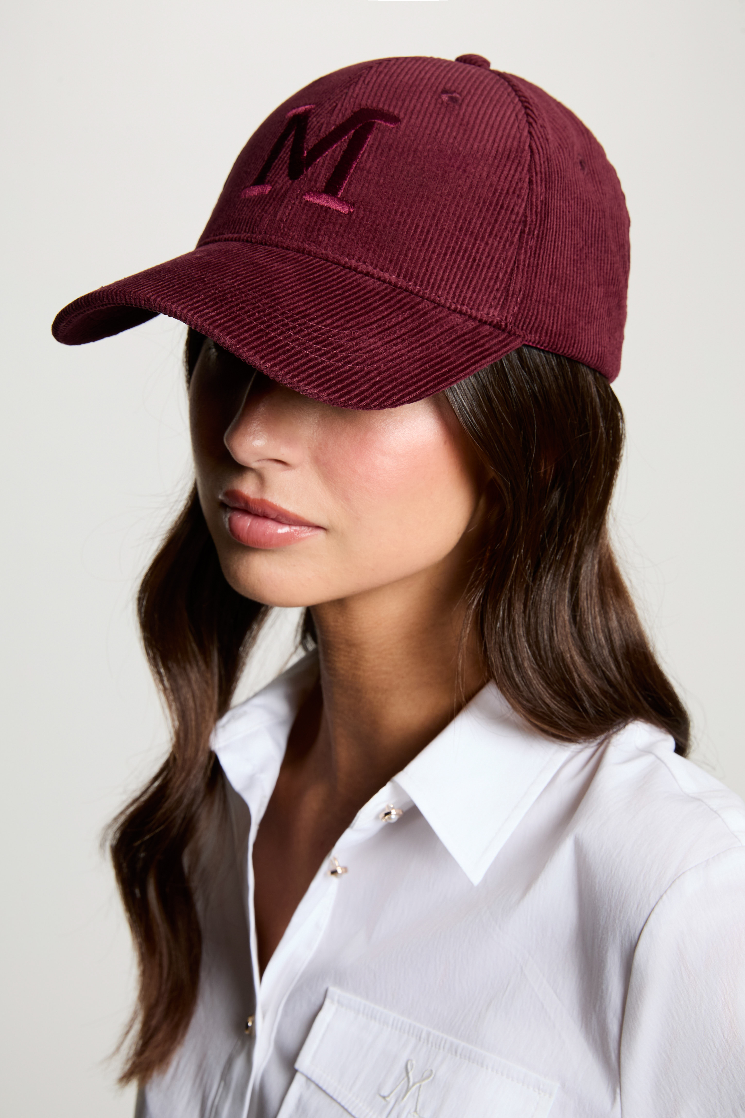 Corduroy pet pruim vrouw
