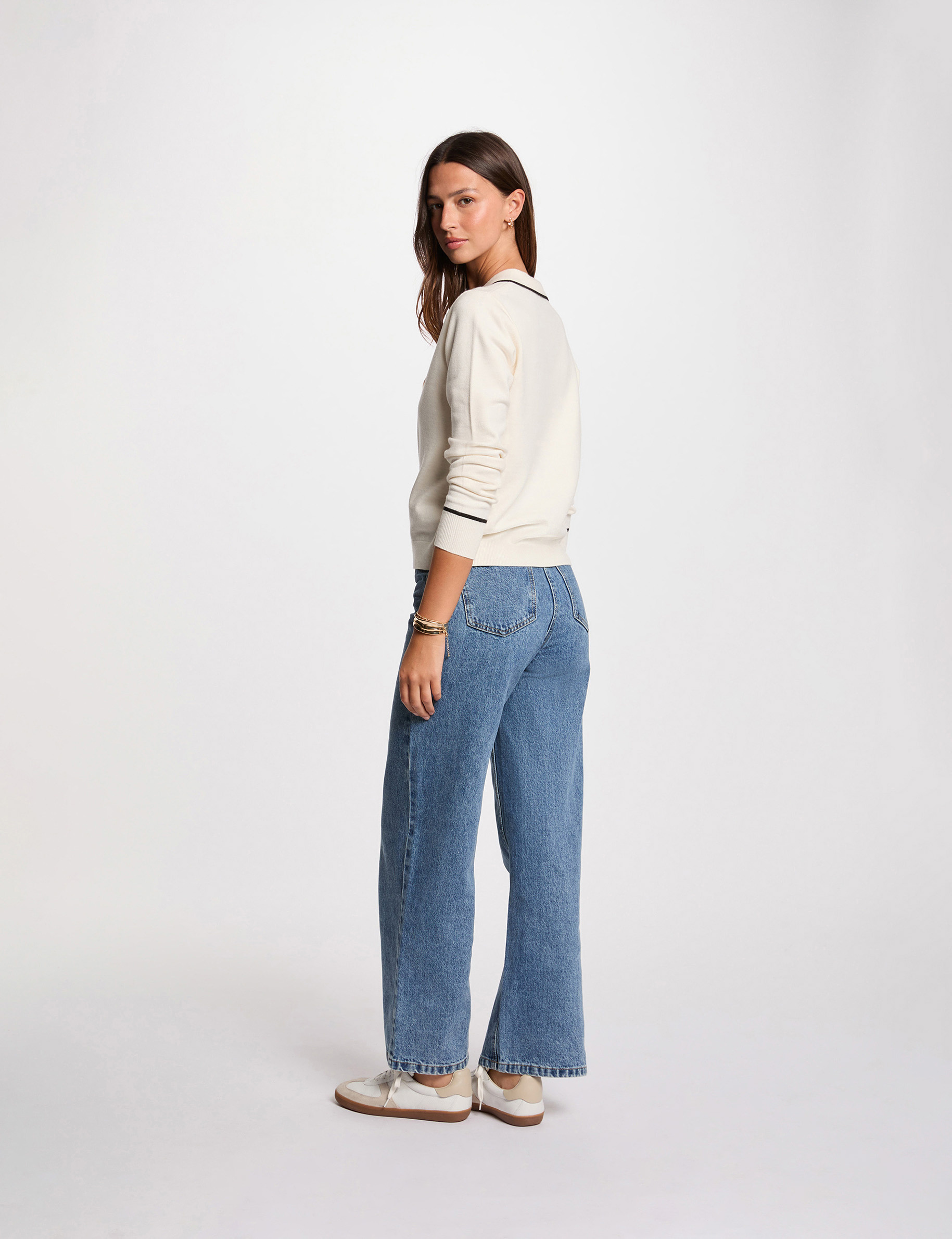 pull col polo ivoire femme Pull col polo ivoire femme