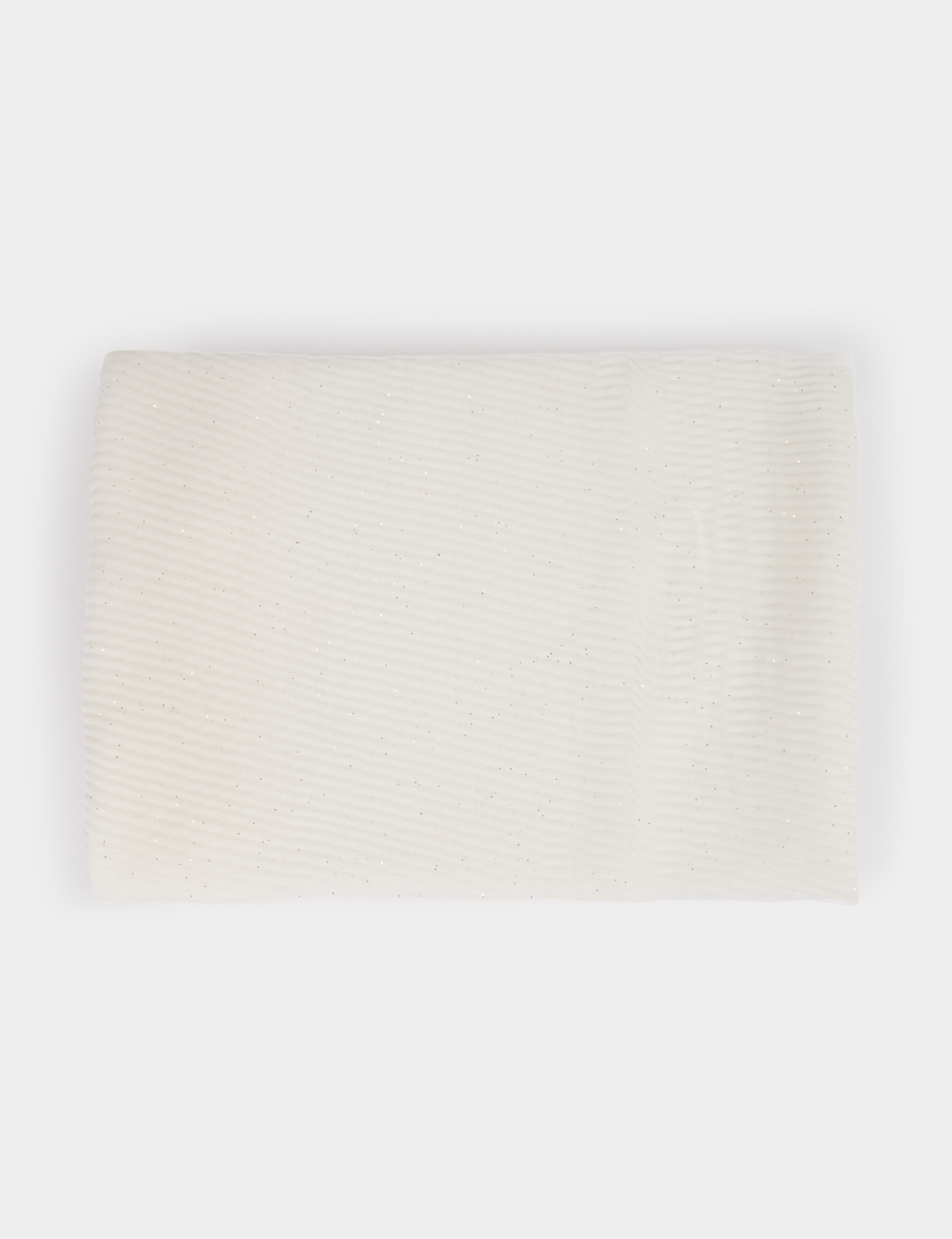 foulard plisse a strass blanc femme Foulard plissé à strass blanc femme