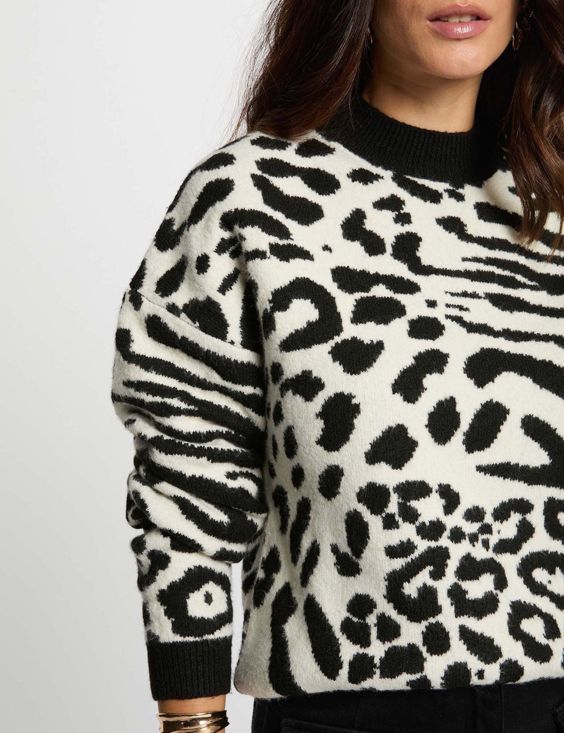pull court jacquard ivoire femme Pull court jacquard ivoire femme