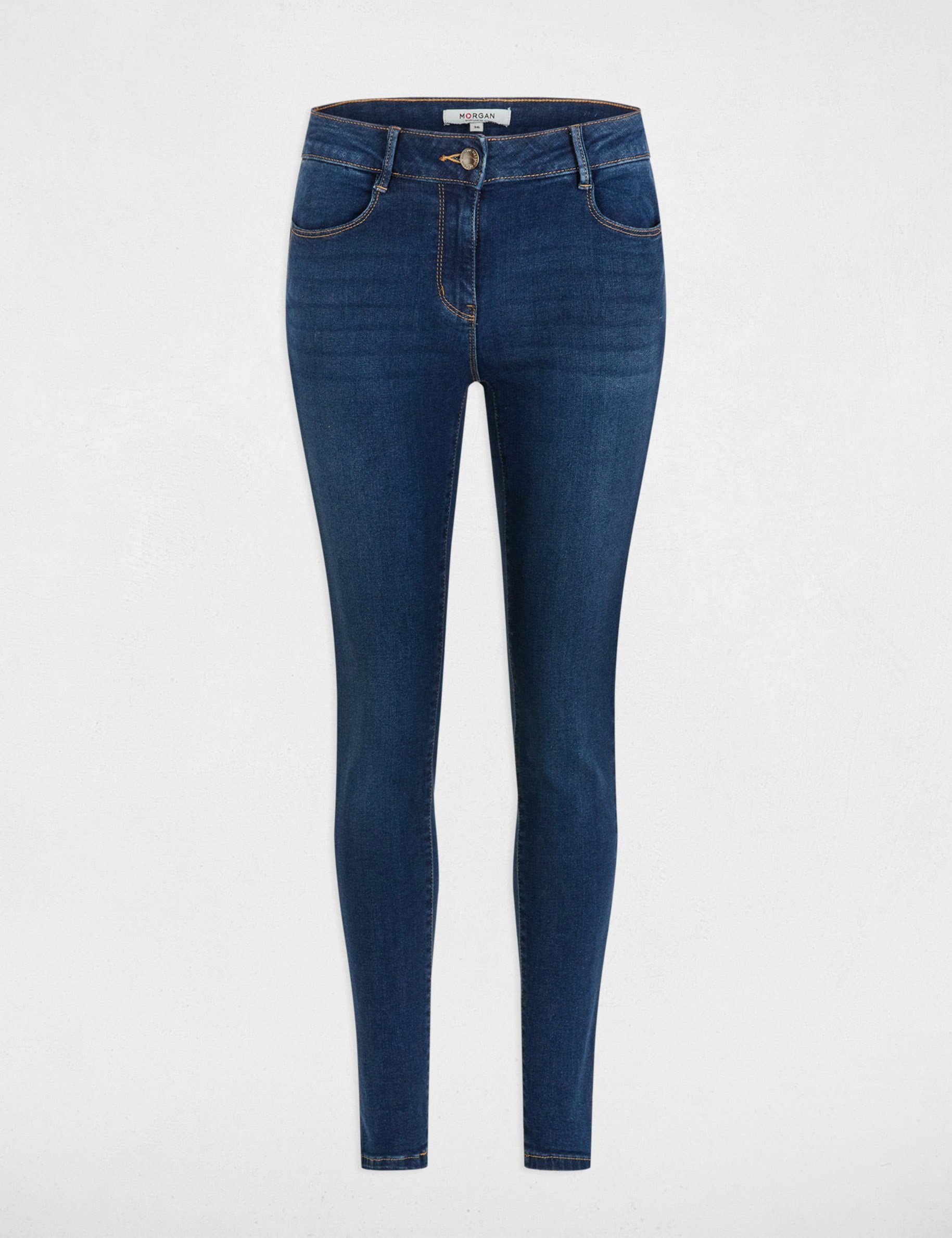 jeans slim taille standard denim brut femme Jeans slim taille standard denim brut femme