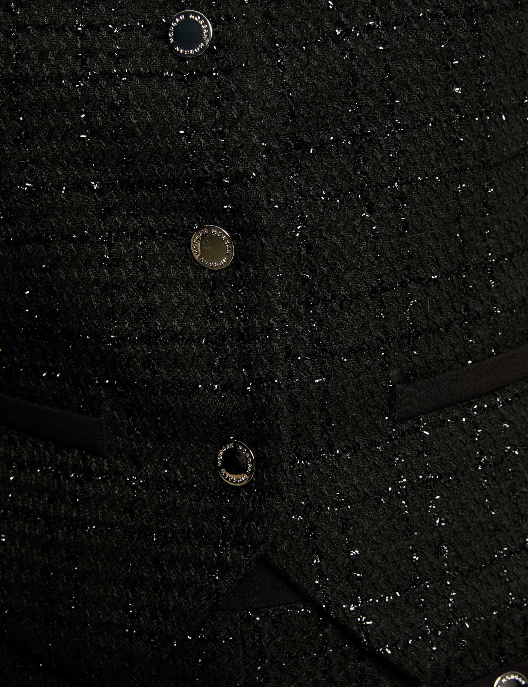 gilet cintre sans manches noir femme null