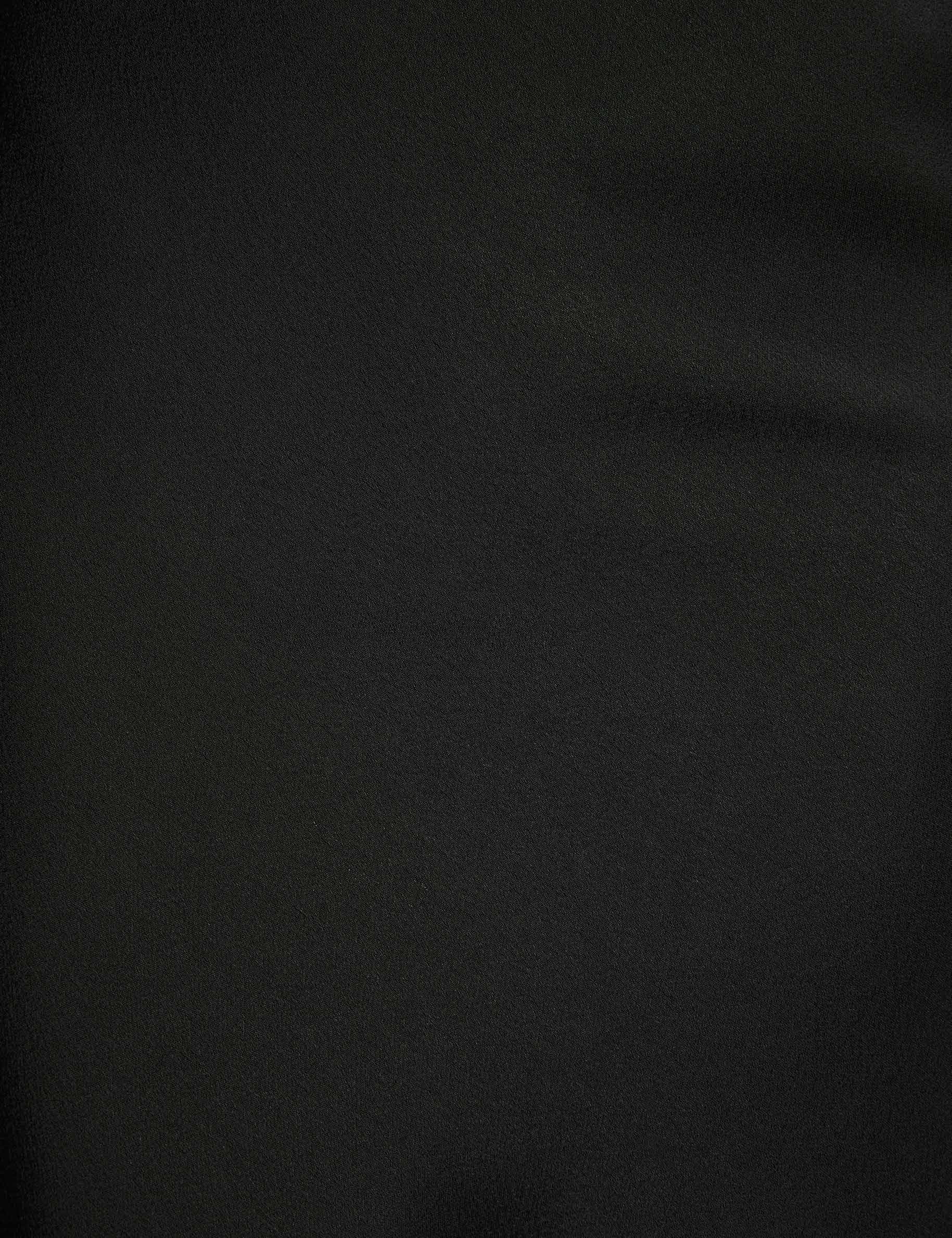 jupe longue satinee noir femme null