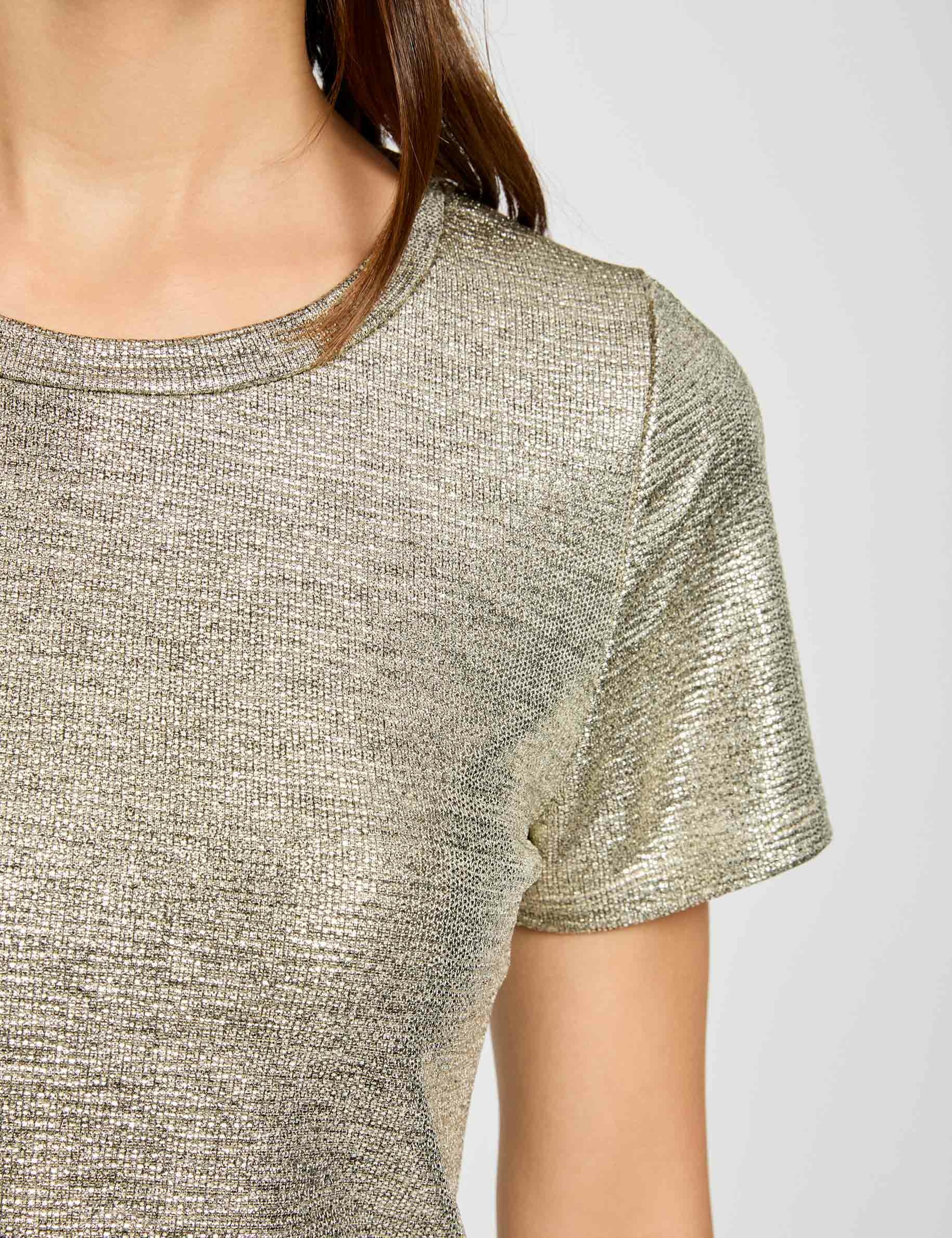 t shirt manches courtes dore femme T-shirt manches courtes dore femme