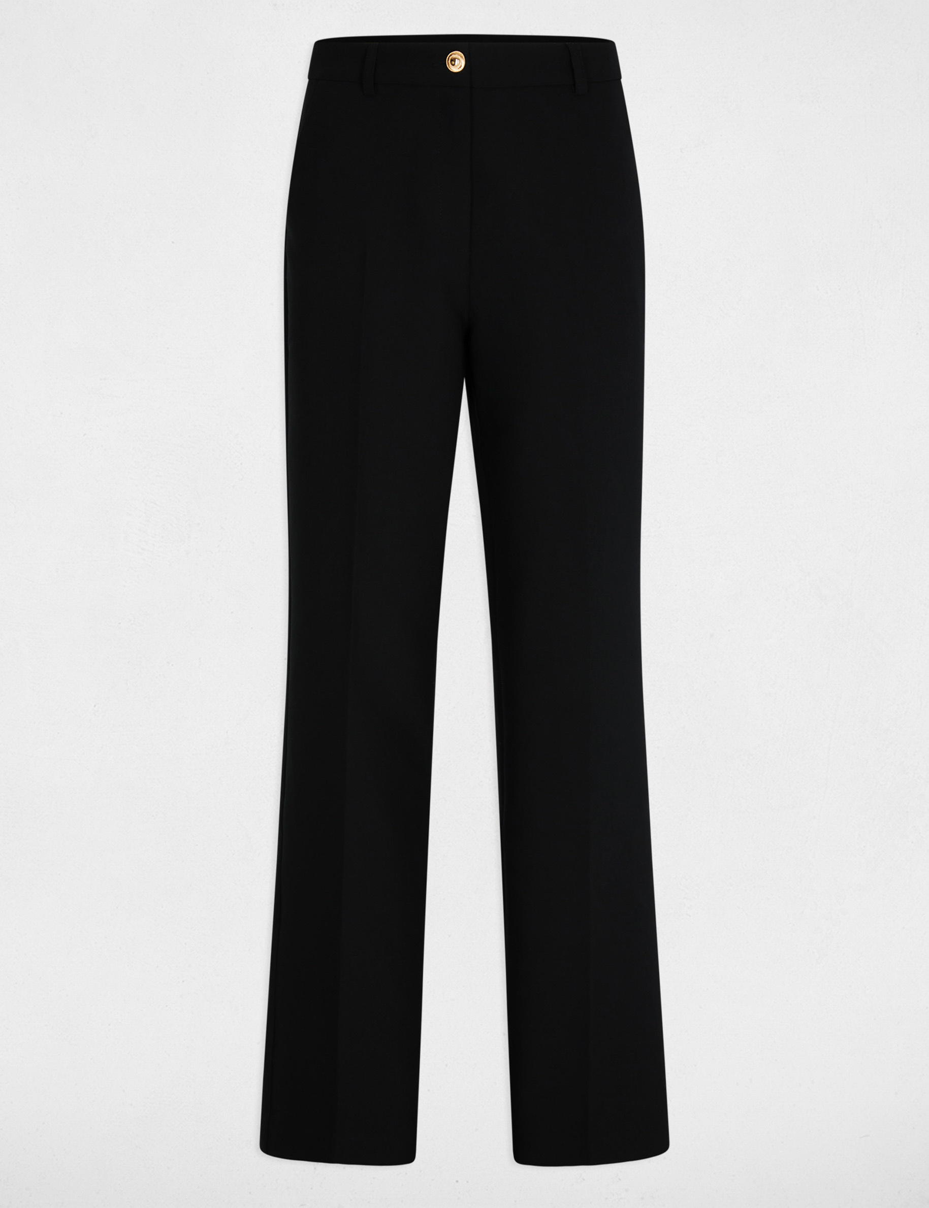 pantalon droit zip noir femme zwart vrouw
