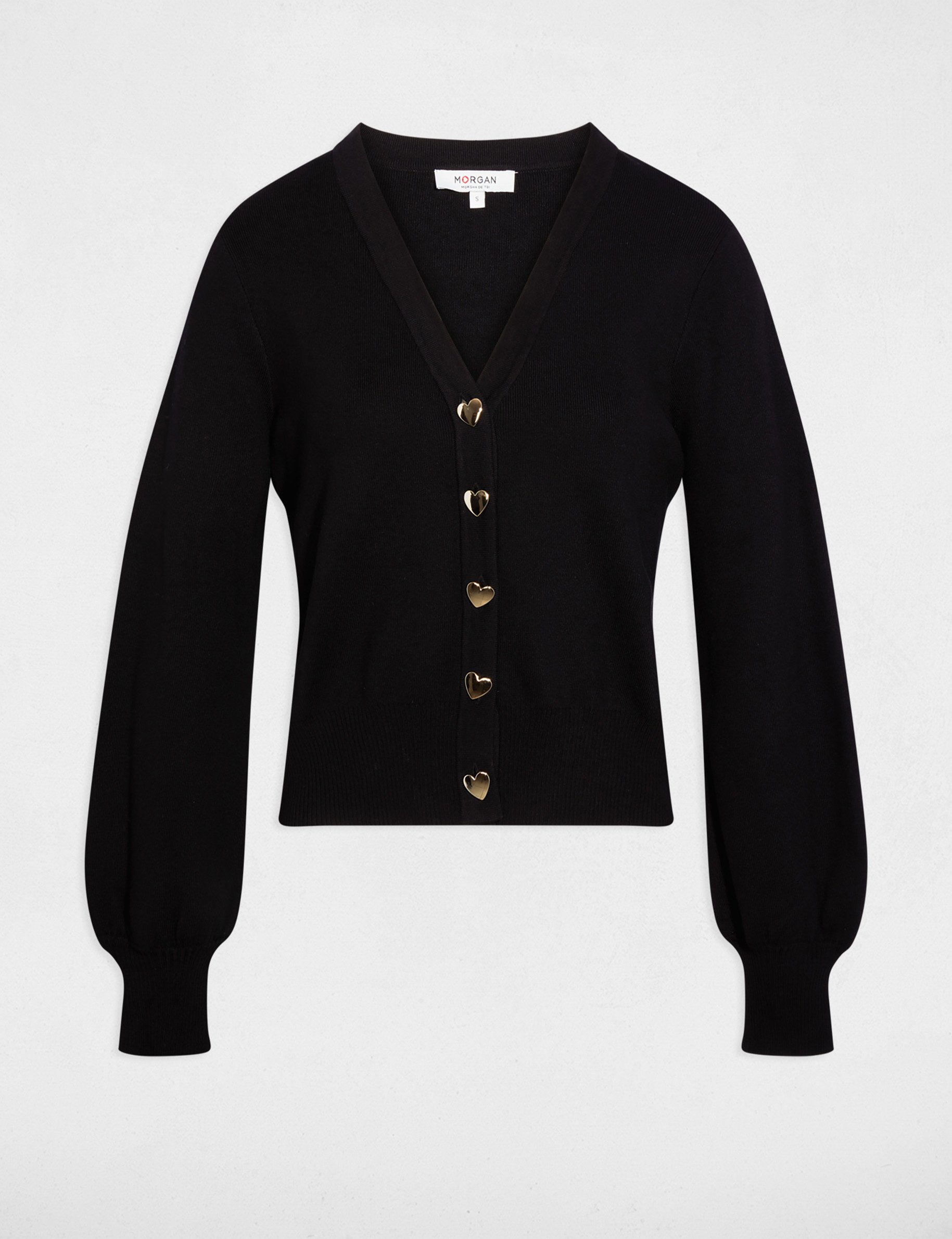 Getailleerd vest met V-hals zwart vrouw