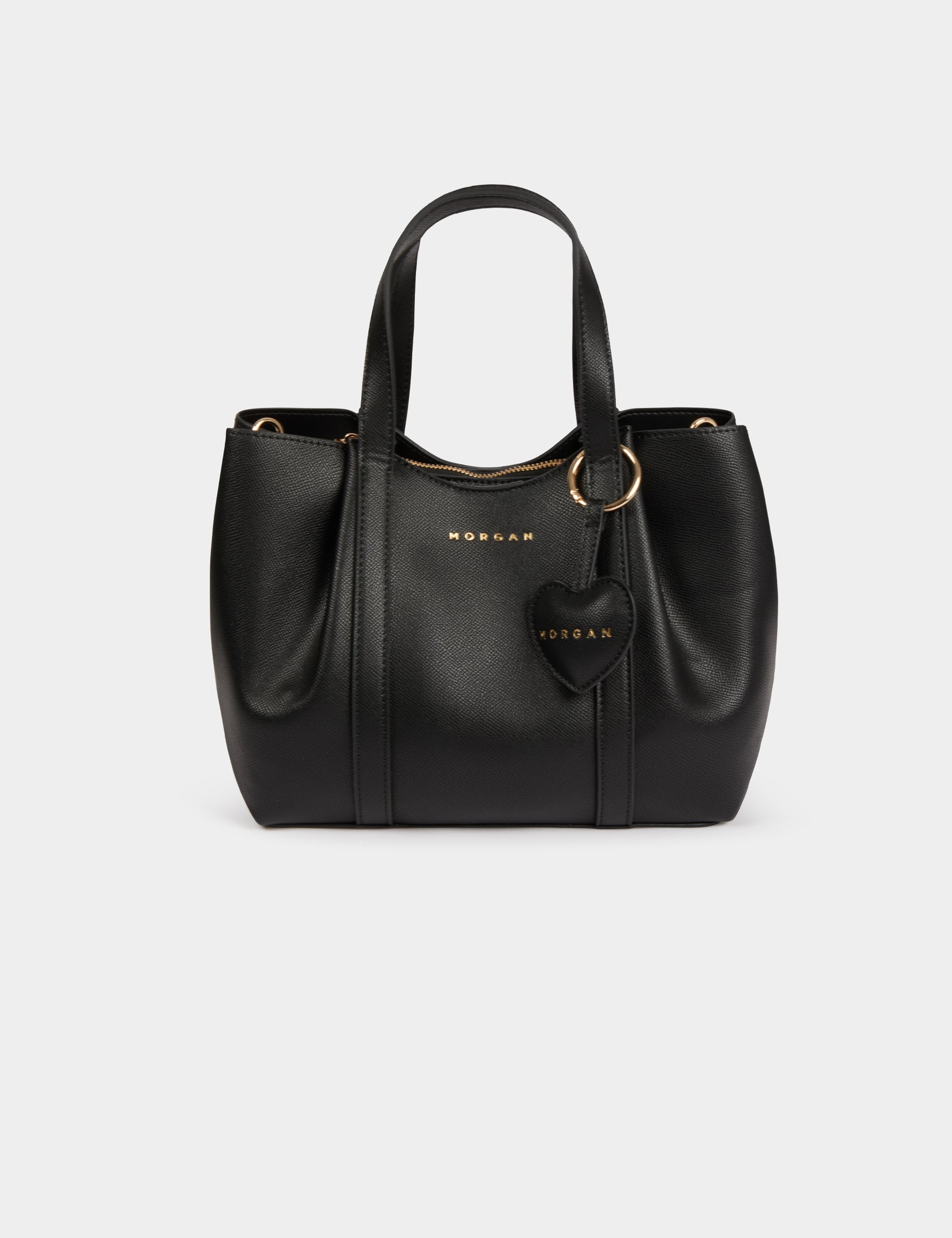 Shopper van imitatieleer zwart vrouw