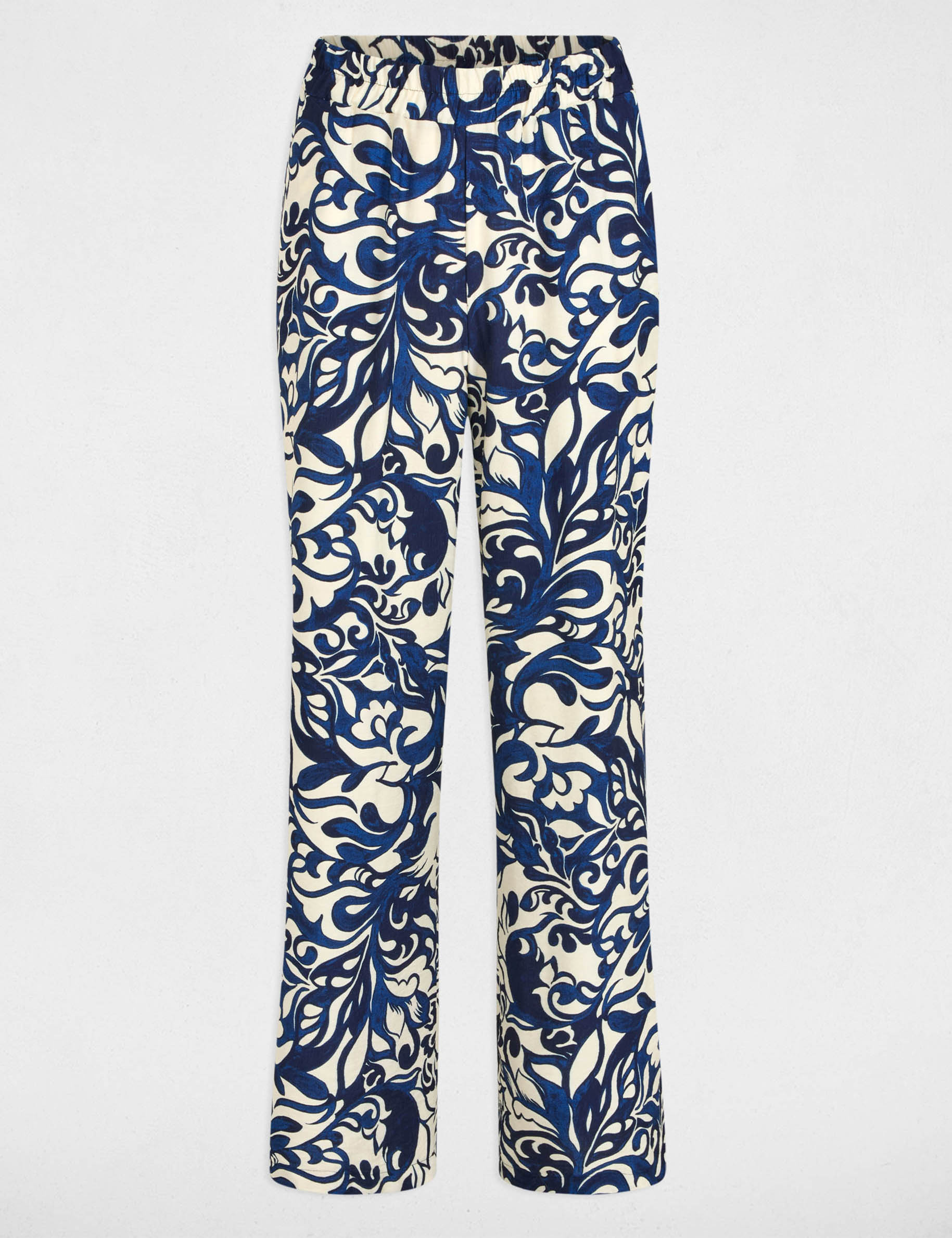 rechte broek met print meerkleurig vrouw Rechte broek met print meerkleurig vrouw