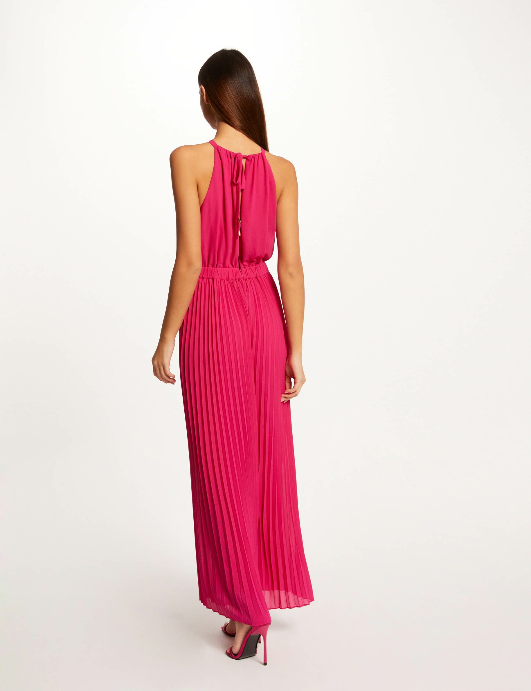Combinaison large plissée rose fonce femme Combinaison large plissée rose fonce femme