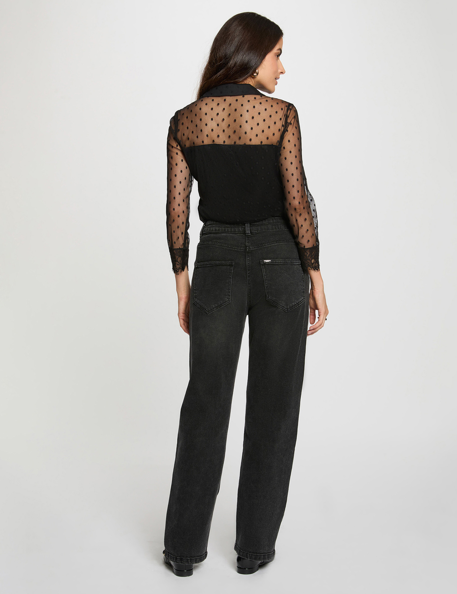chemise courte dentelle noir femme Chemise courte dentelle noir femme
