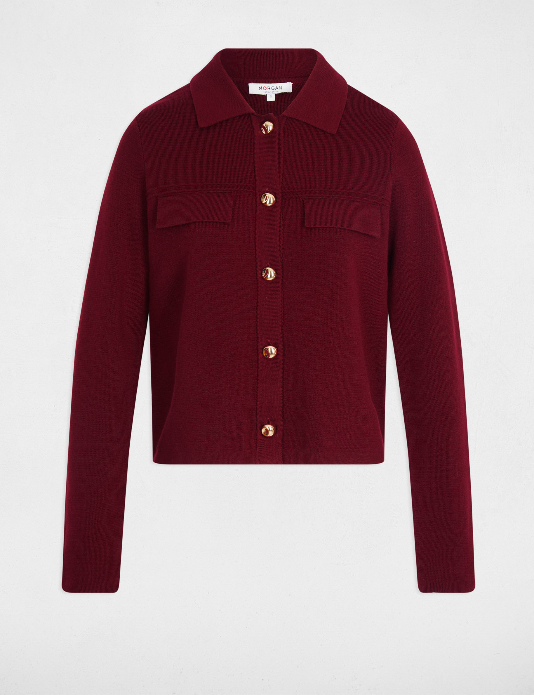 vest met lange mouwen bordeaux vrouw Vest met lange mouwen bordeaux vrouw