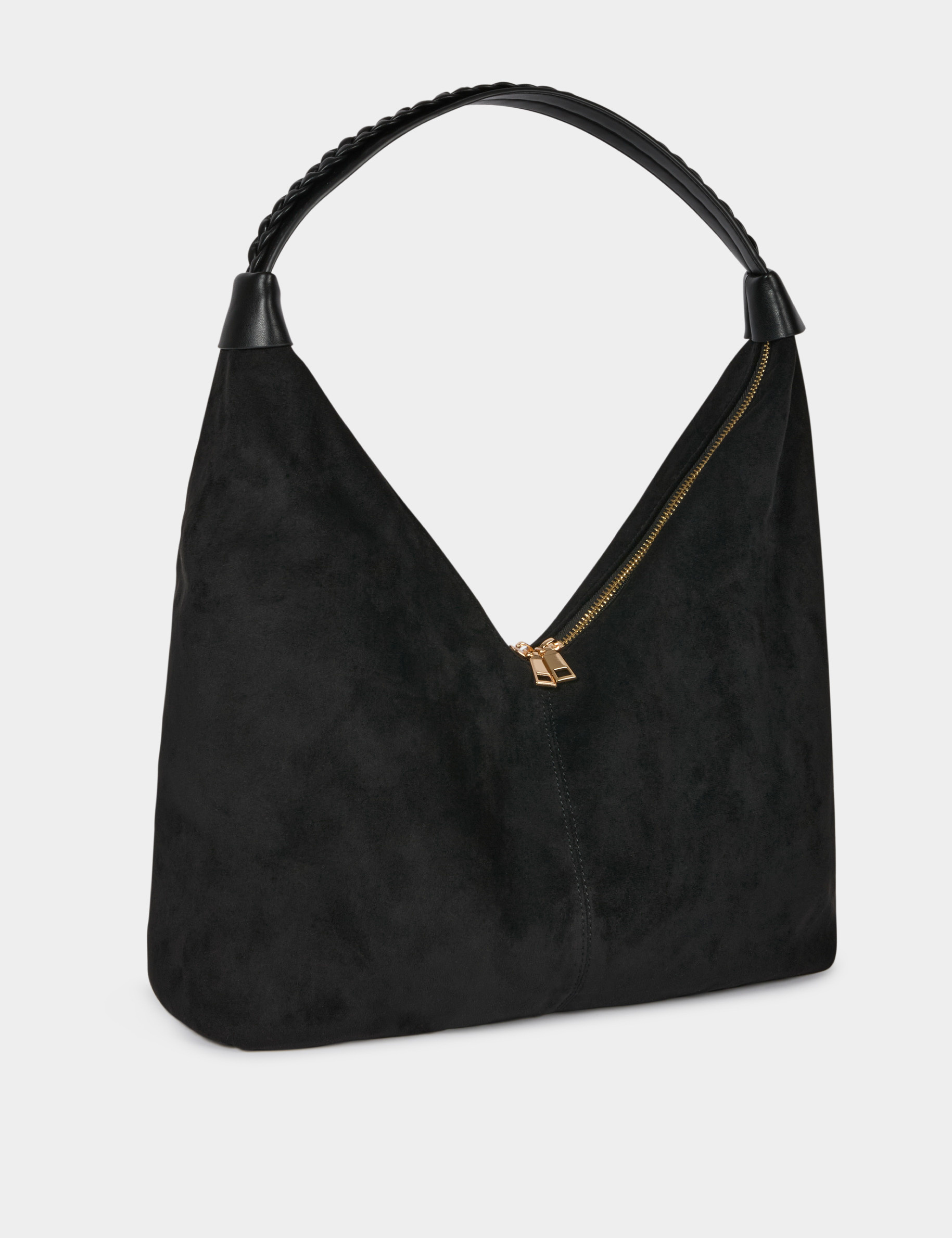 Sac hobo su&eacute;dine noir femme