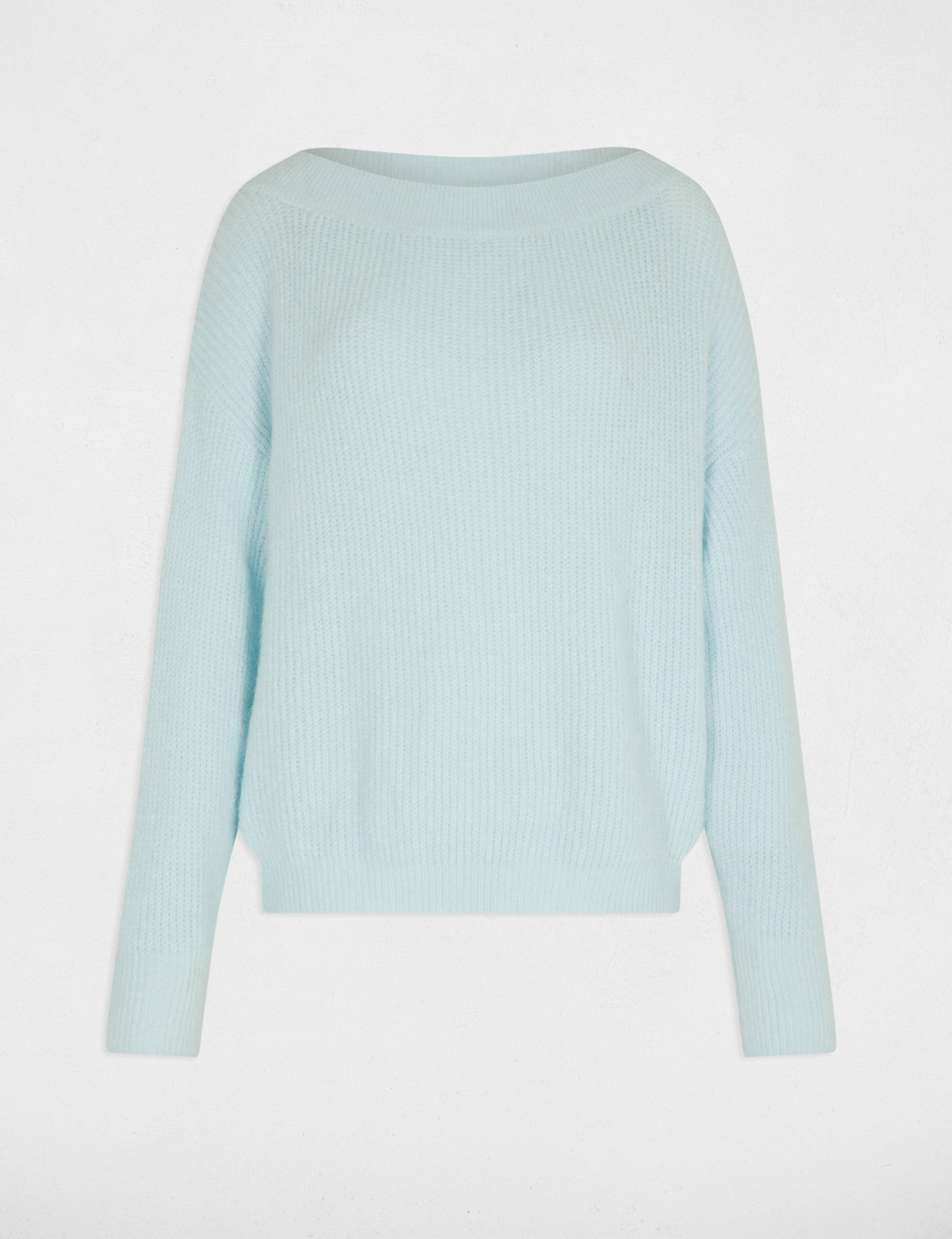 pull col rond bleu ciel femme Pull col rond bleu ciel femme