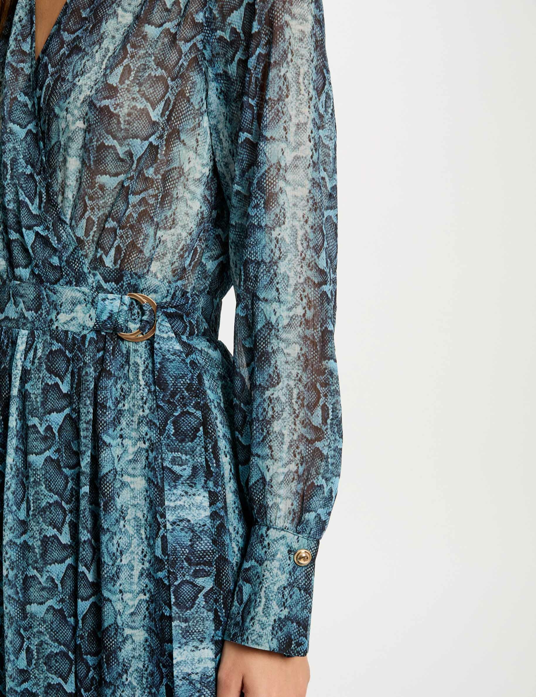 robe longue portefeuille multico femme Robe longue portefeuille multico femme