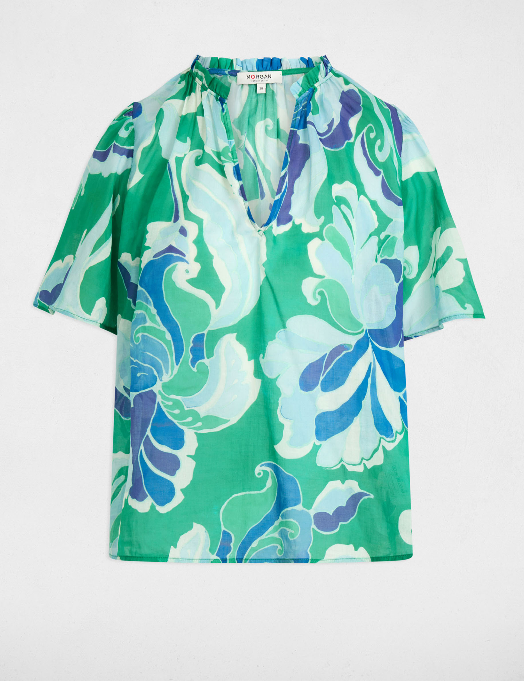 blouse manches courtes multicolore femme Blouse manches courtes multicolore femme