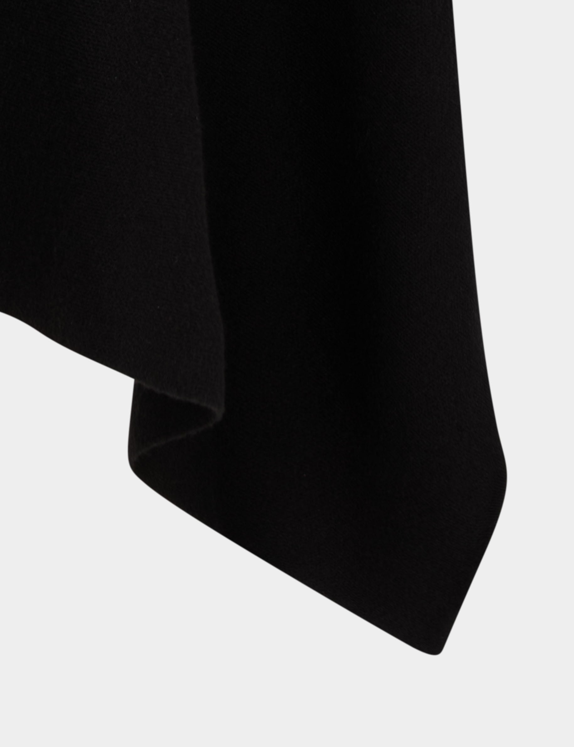Poncho met open hals zwart vrouw