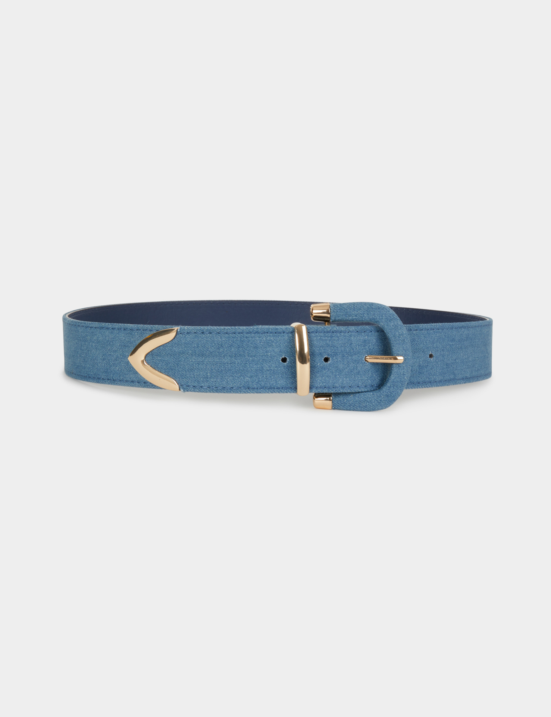 Riem voor jeans stone washed denim vrouw