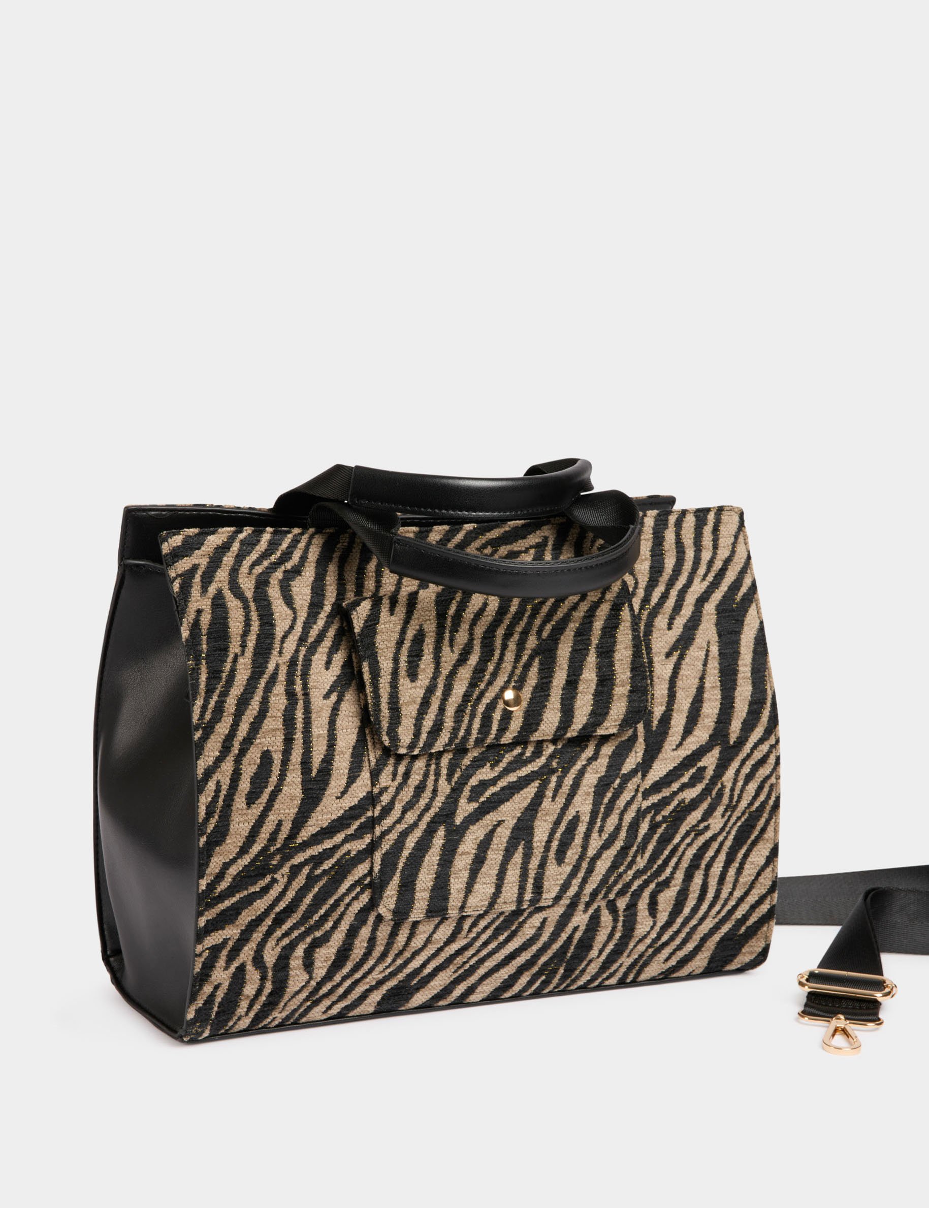 Shopper met zebraprint meerkleurig vrouw
