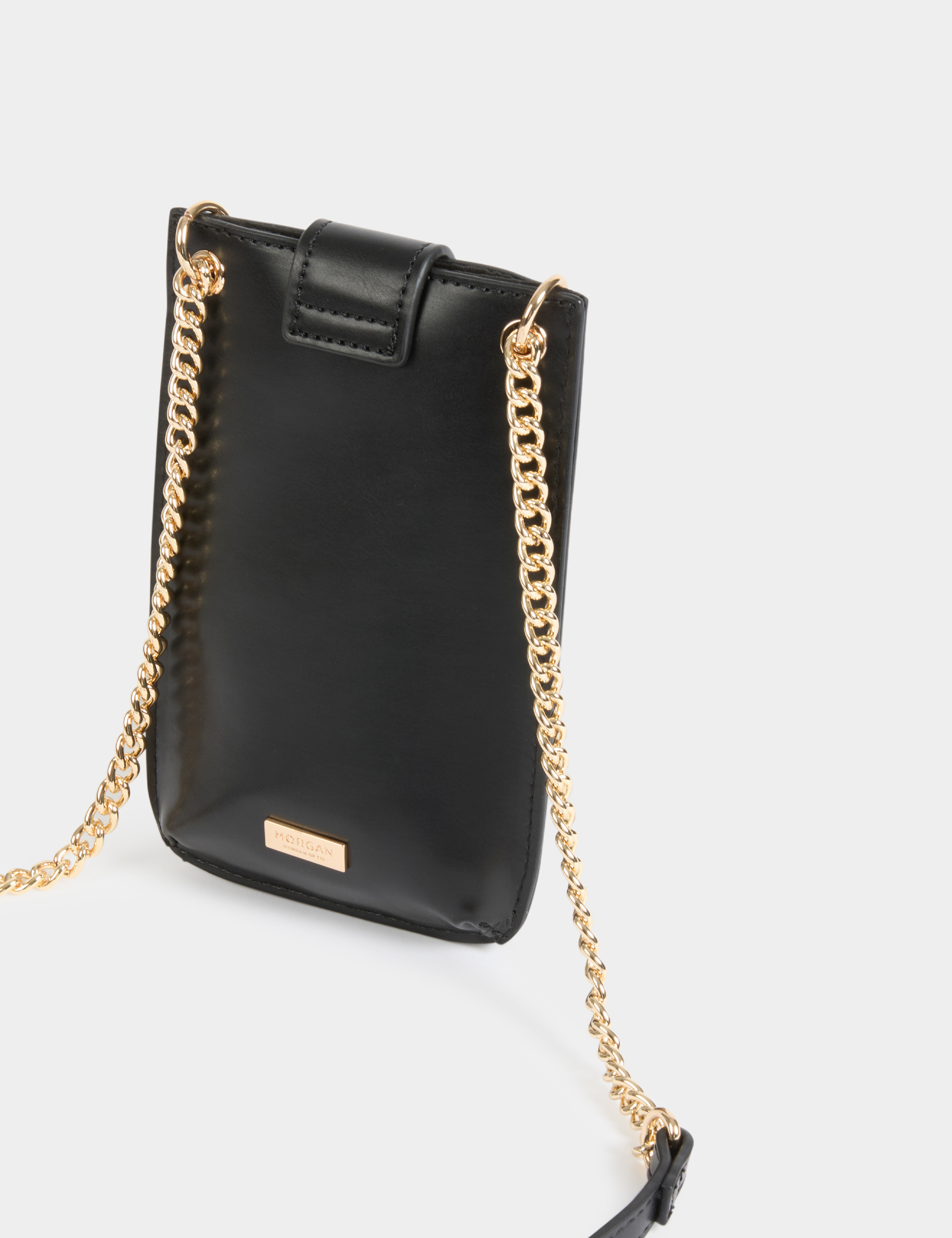 Telefoonpouch met studsdetails zwart vrouw