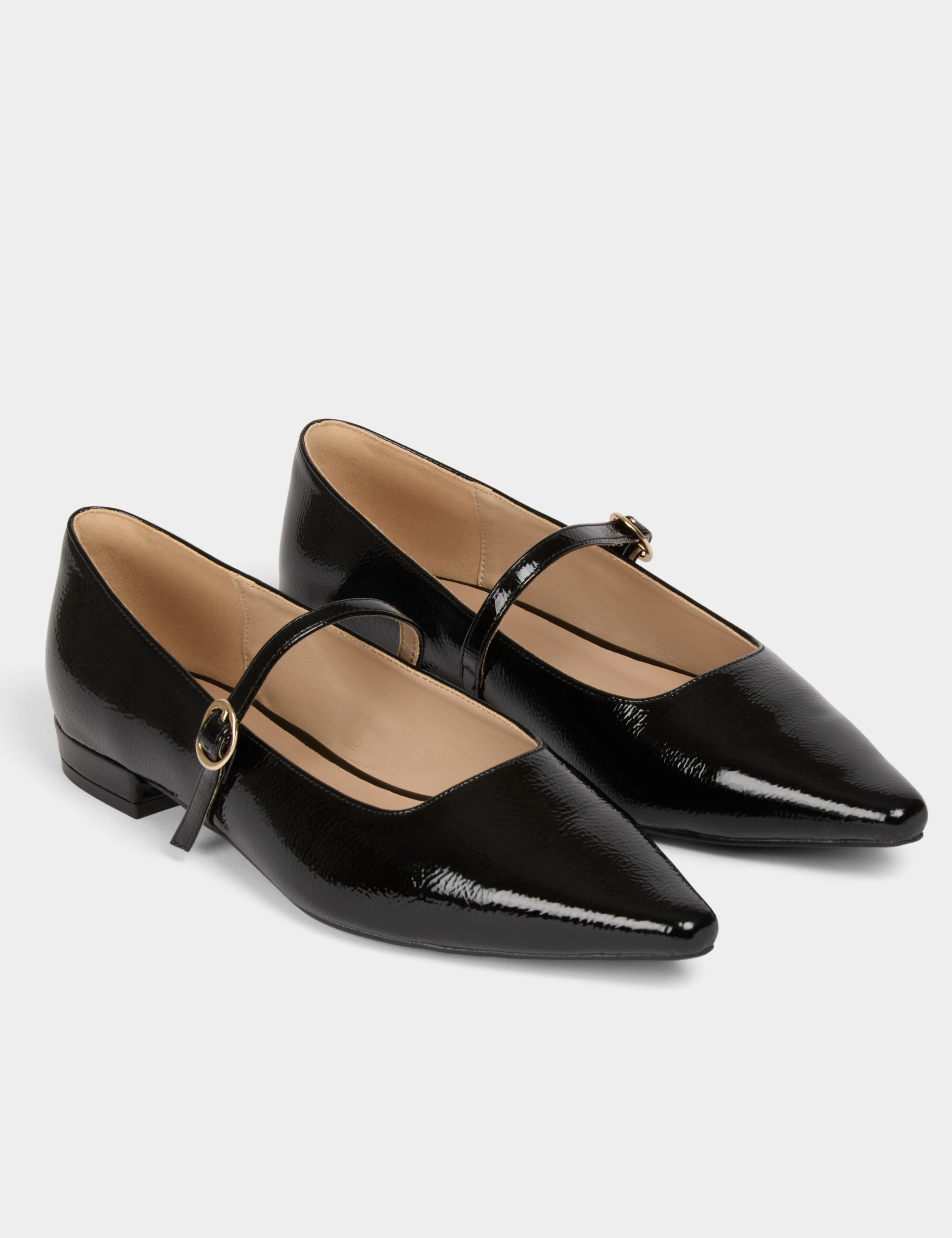 ballerines plates vernies noir femme Ballerines plates vernies noir femme