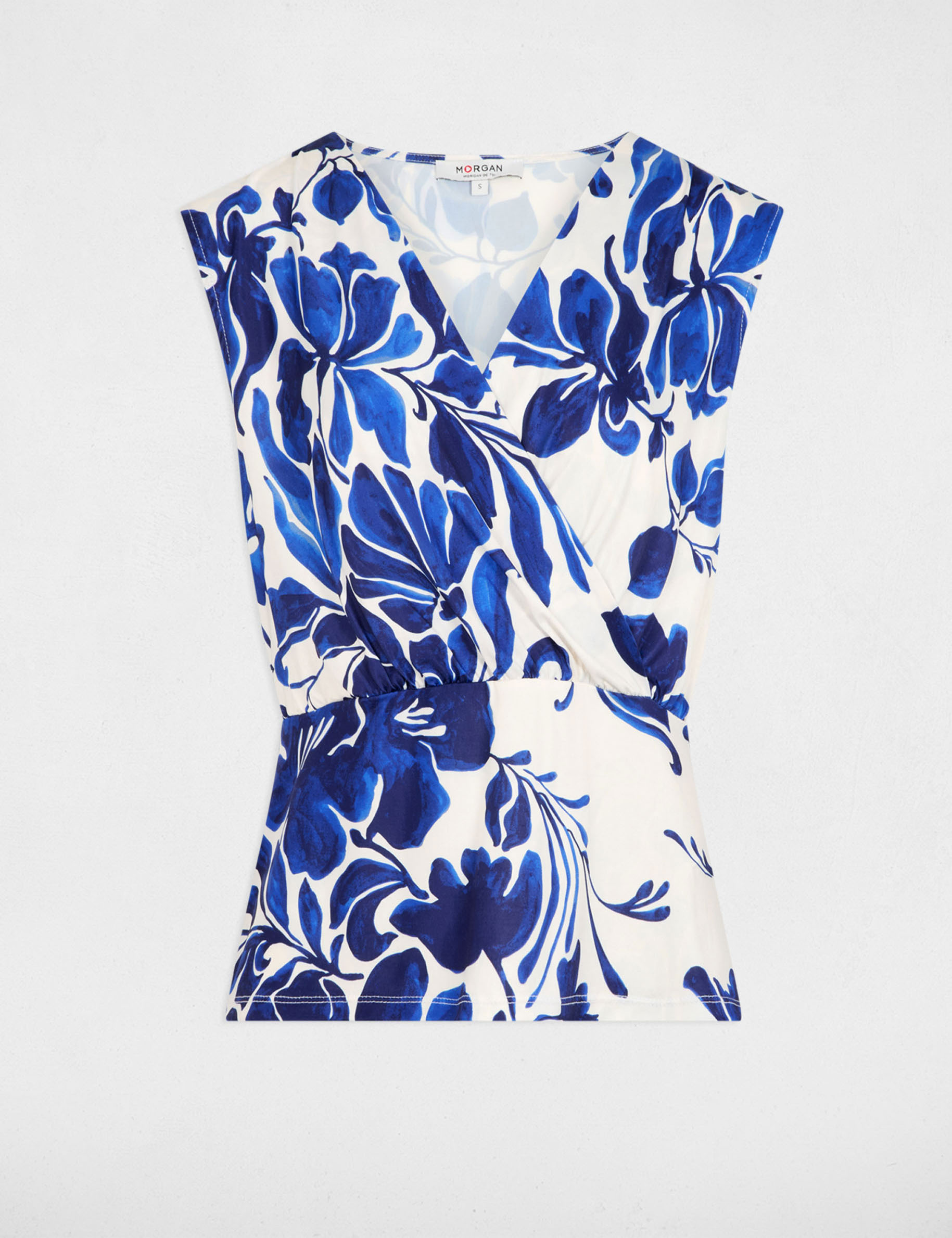 mouwloze tanktop helder wit vrouw Mouwloze tanktop helder wit vrouw