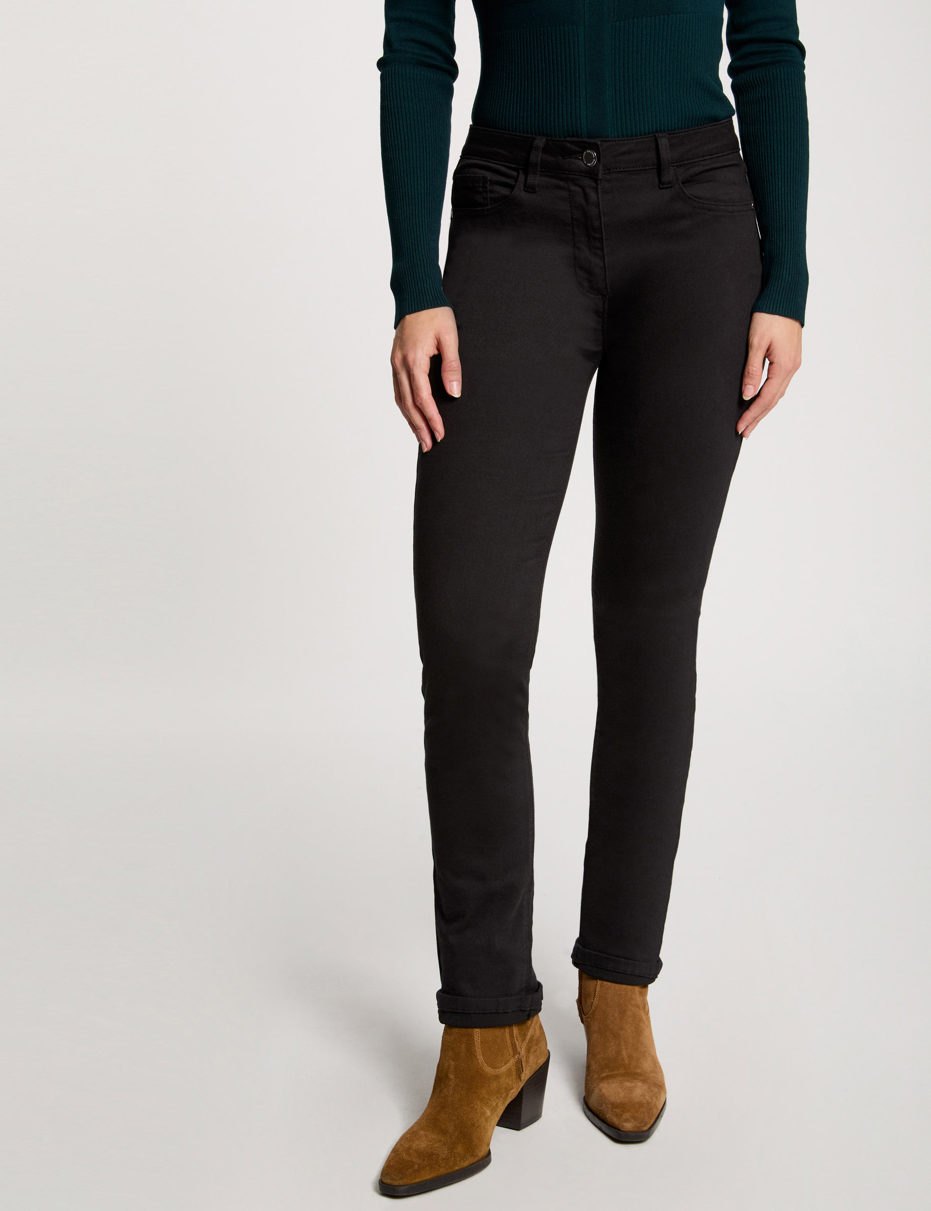 pantalon droit noir femme Pantalon droit noir femme