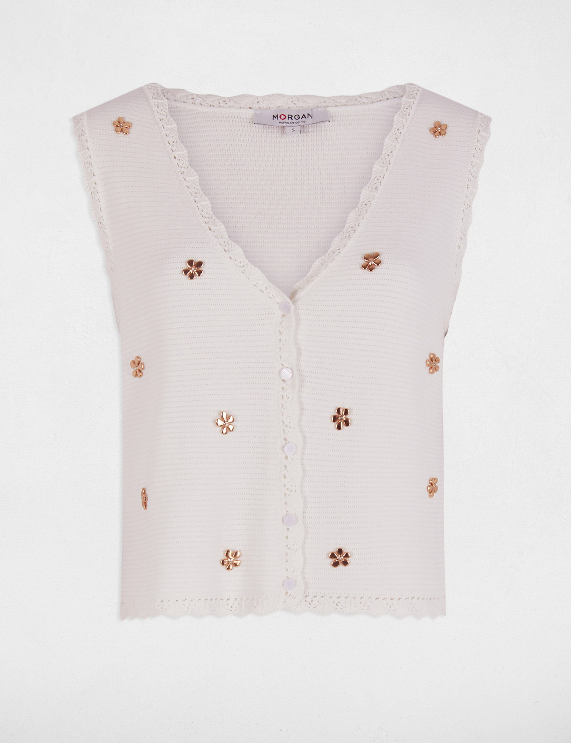 gilet sans manches blanc femme Gilet sans manches blanc femme