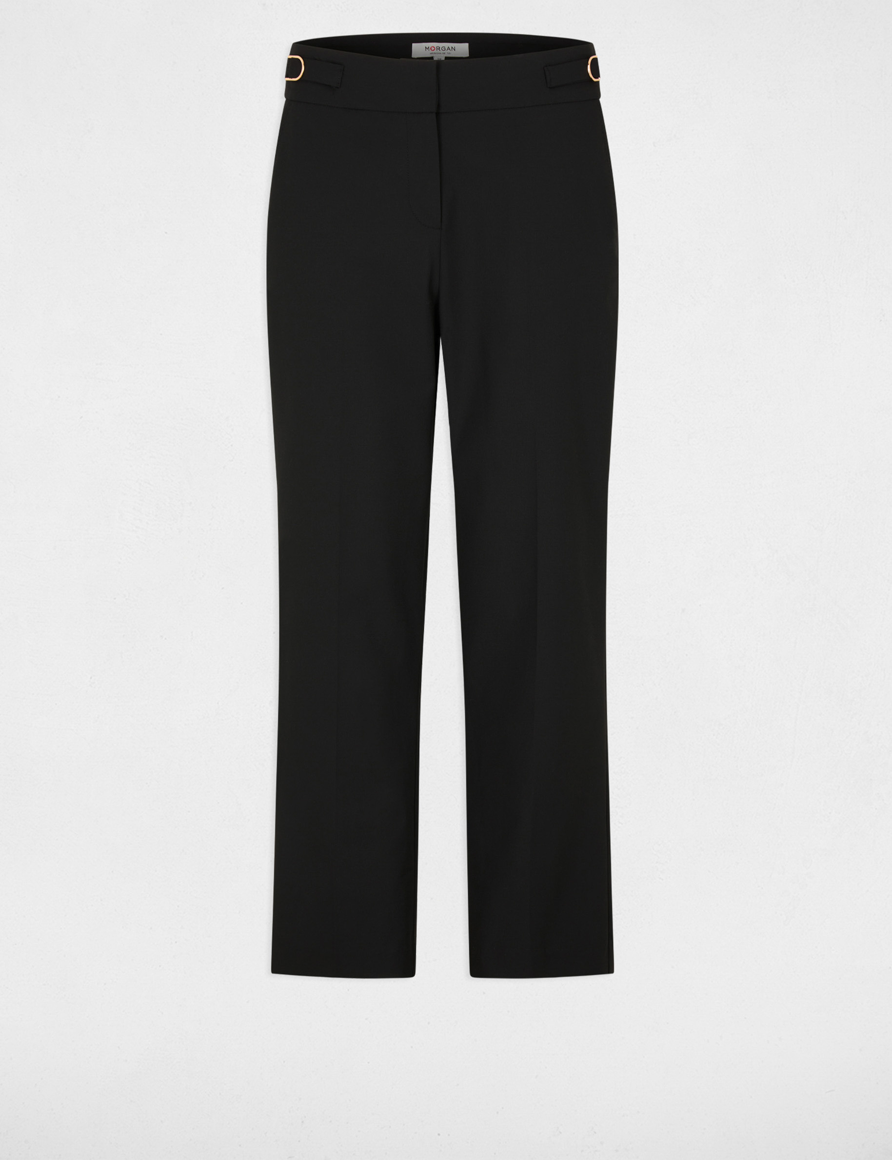 Slim-fit broek zwart vrouw