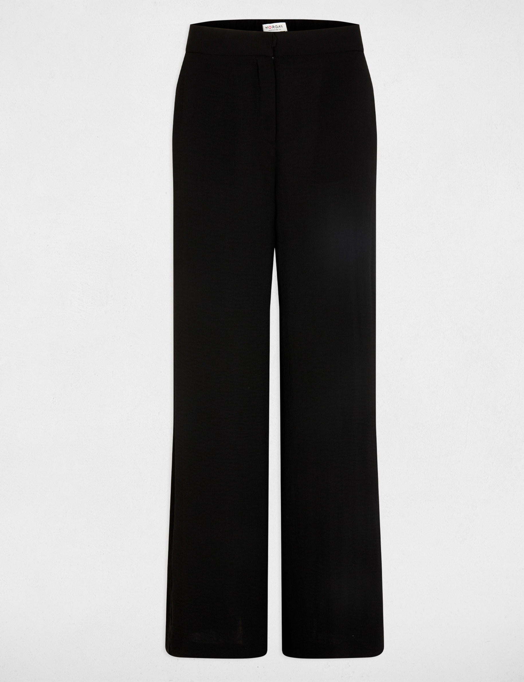 pantalon large fluide noir femme Pantalon large fluide noir femme