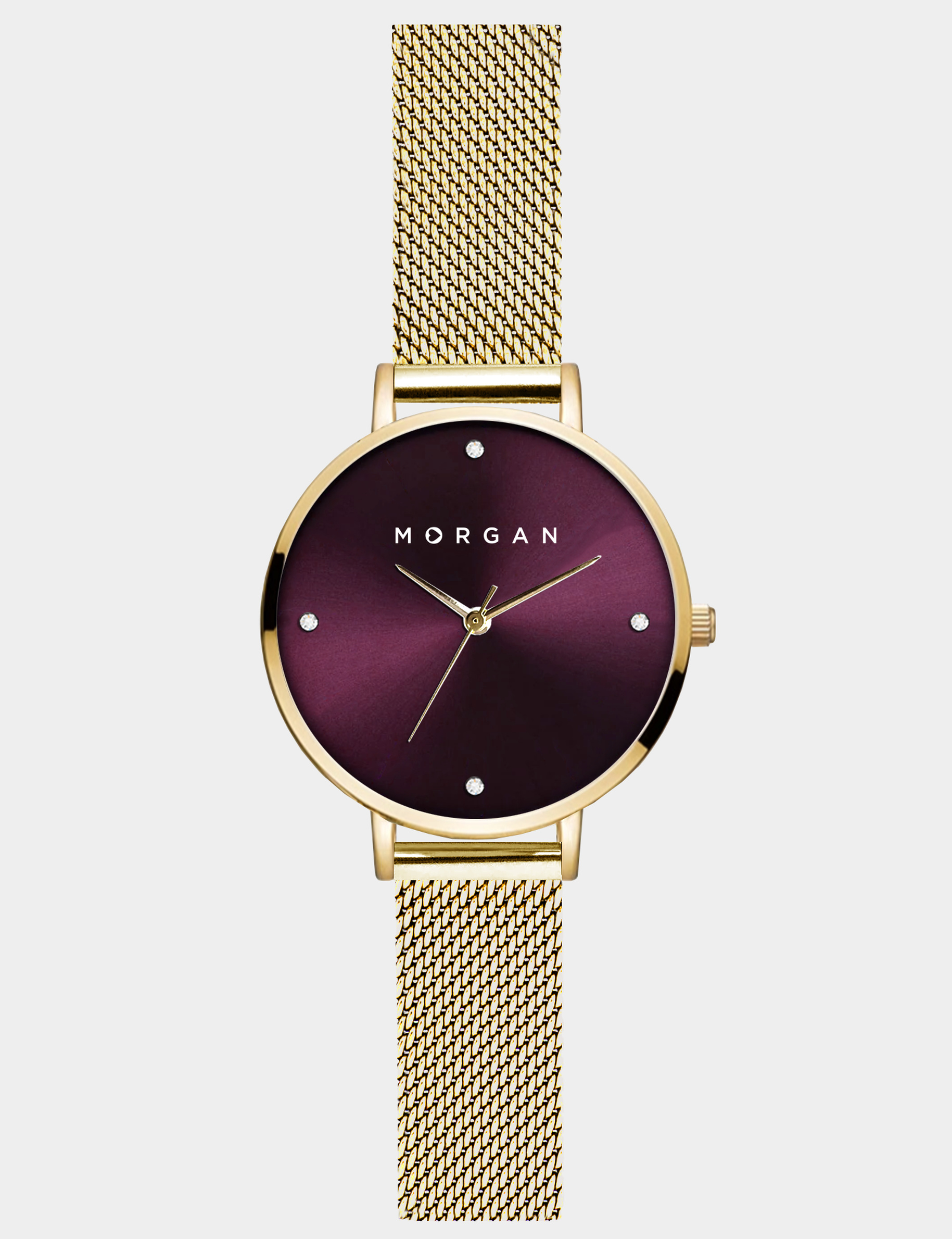 Montre classique jaune or femme