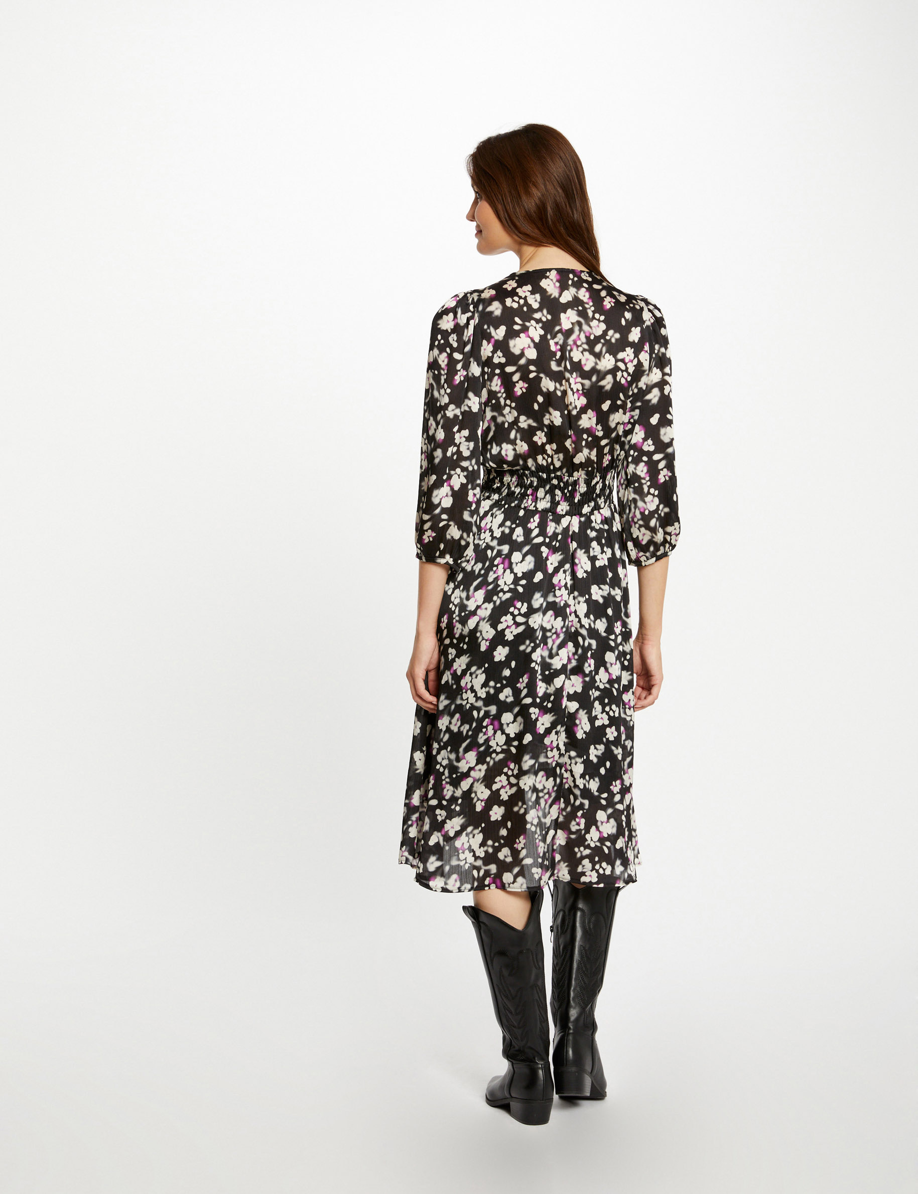 robe droite imprime floral multico femme Robe droite imprimé floral multico femme